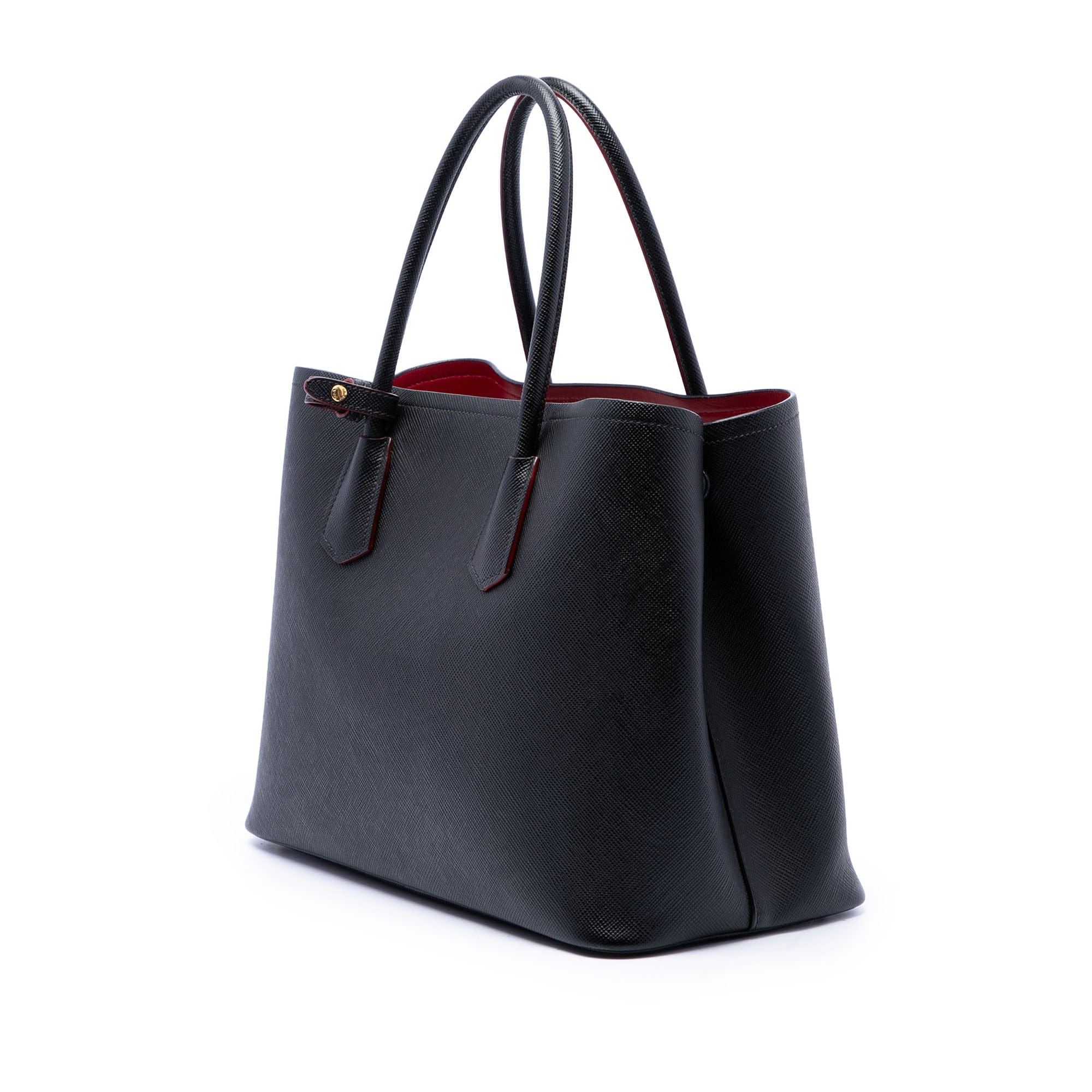 Prada Large Saffiano Cuir Double Satchel