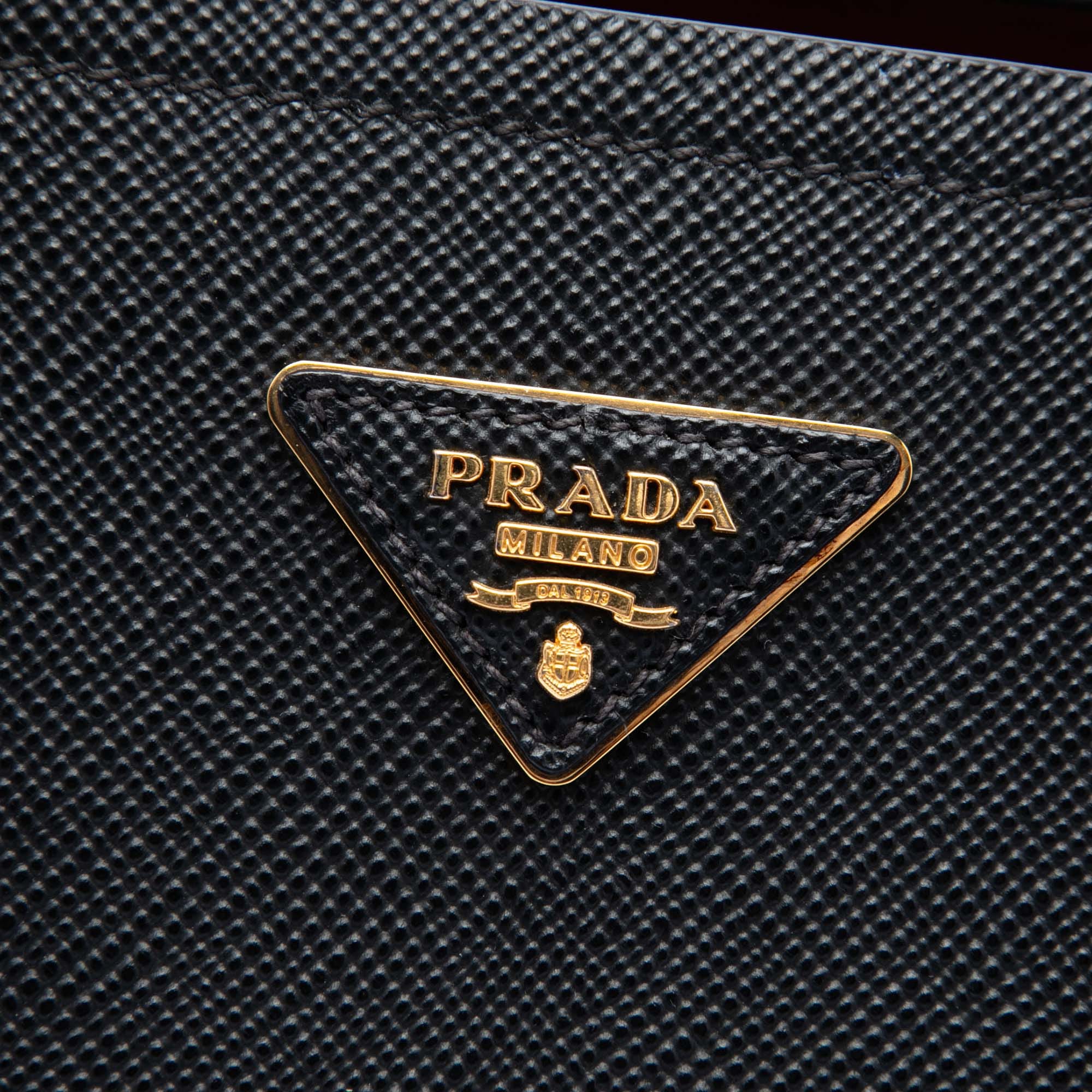 Prada Large Saffiano Cuir Double Satchel