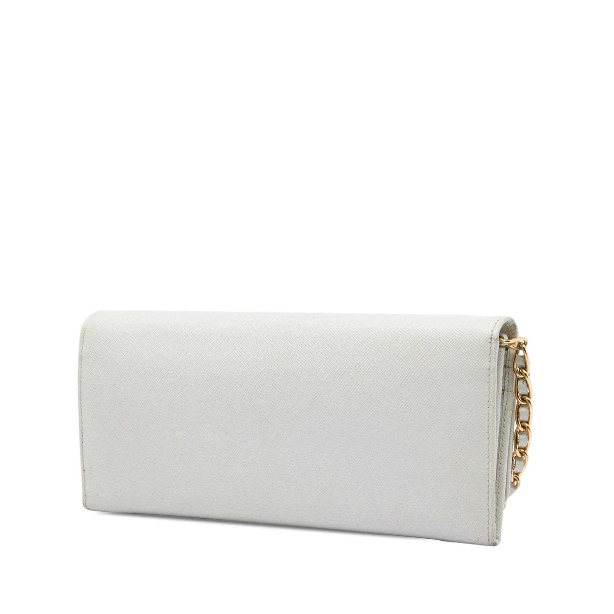 Prada Saffiano Lux Wallet On Chain