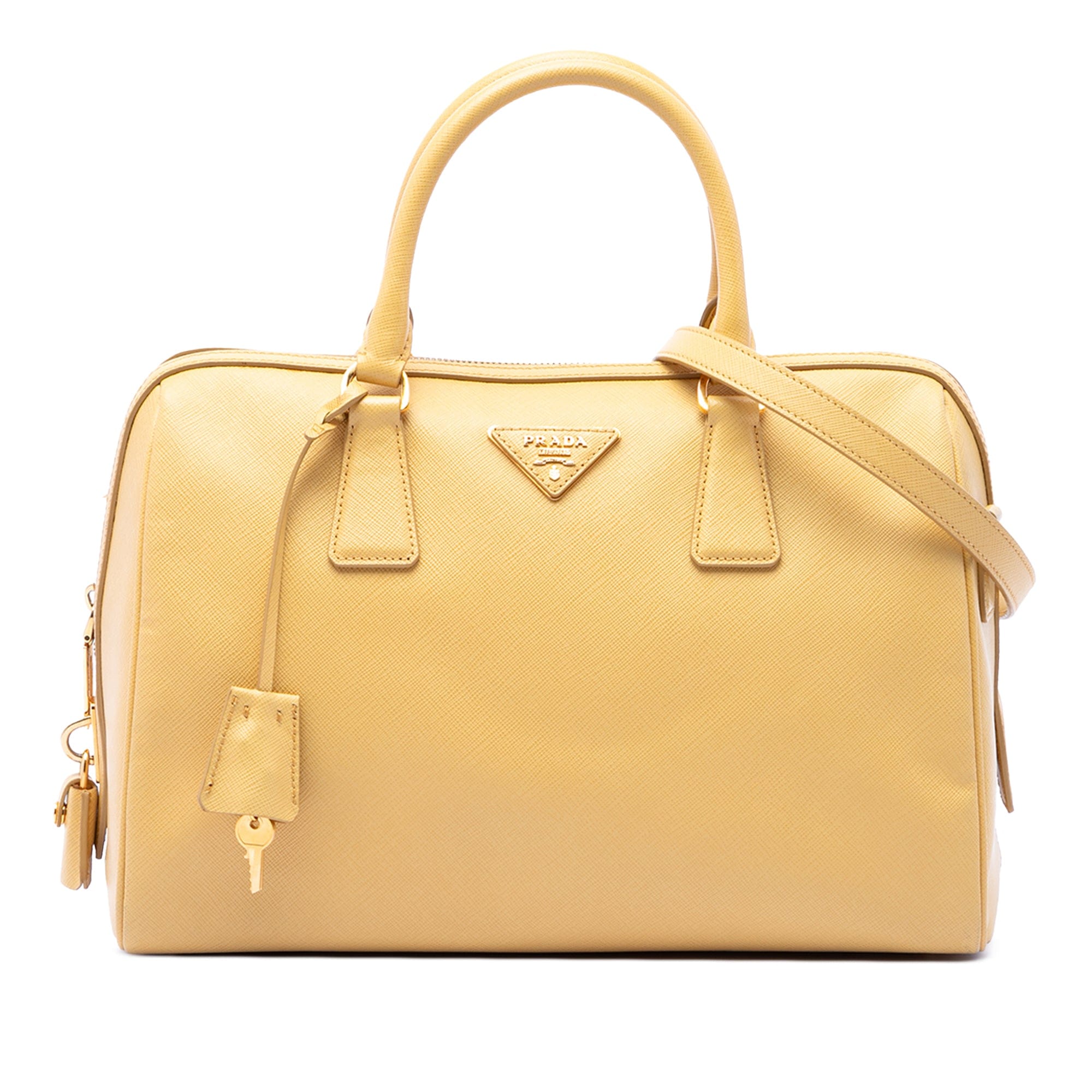 Prada Saffiano Lux Boston Bag