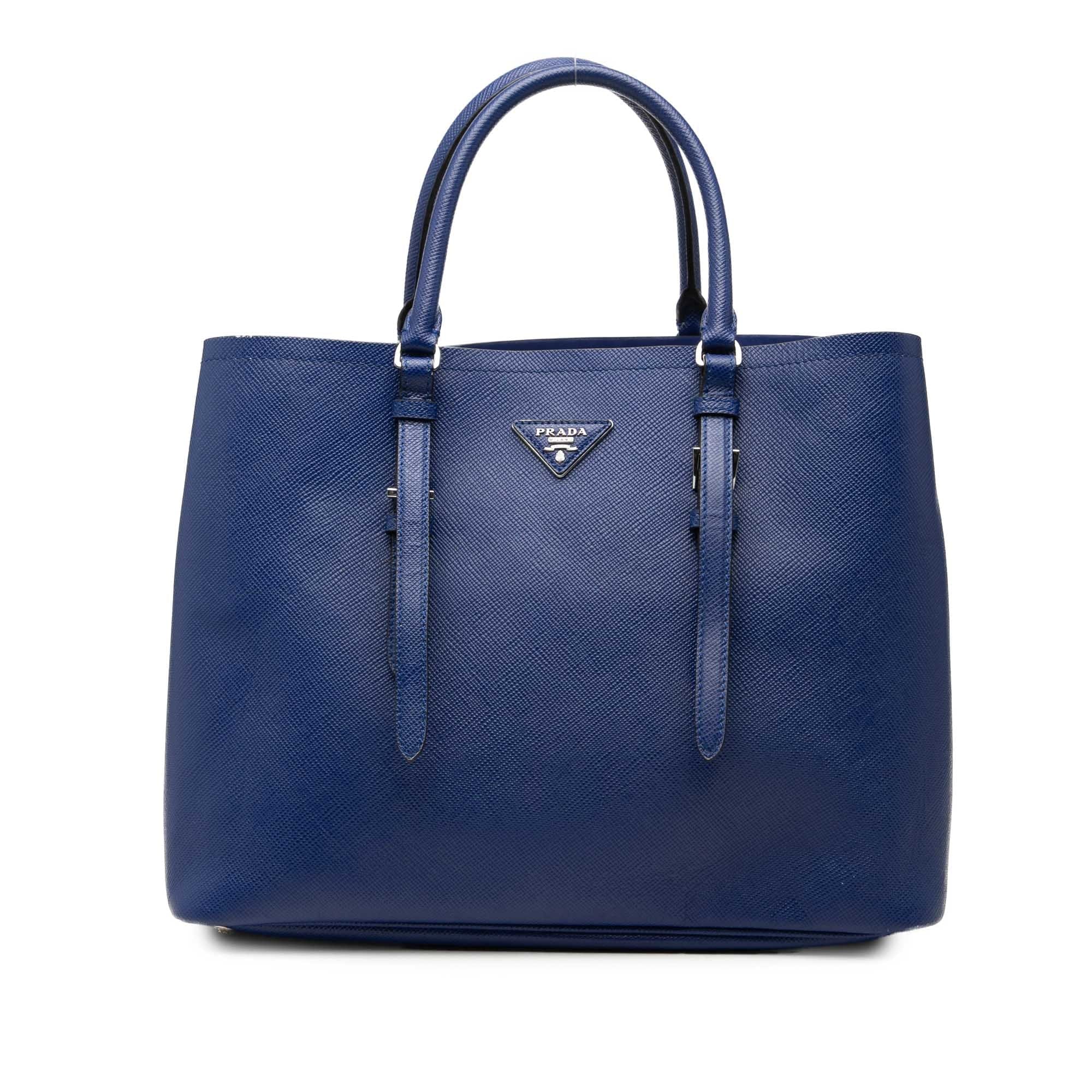 Prada Medium Saffiano Cuir Double Handle Satchel