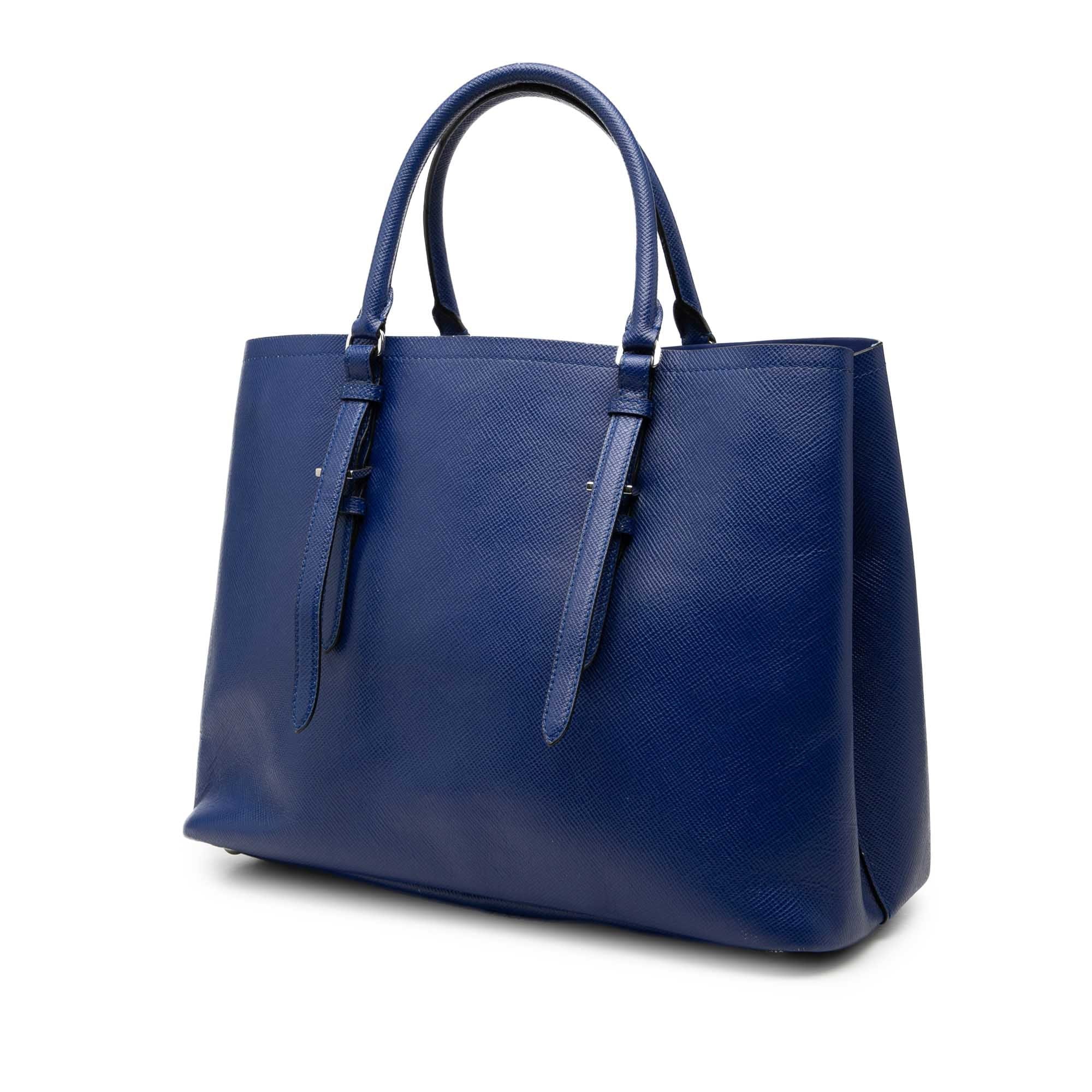 Prada Medium Saffiano Cuir Double Handle Satchel