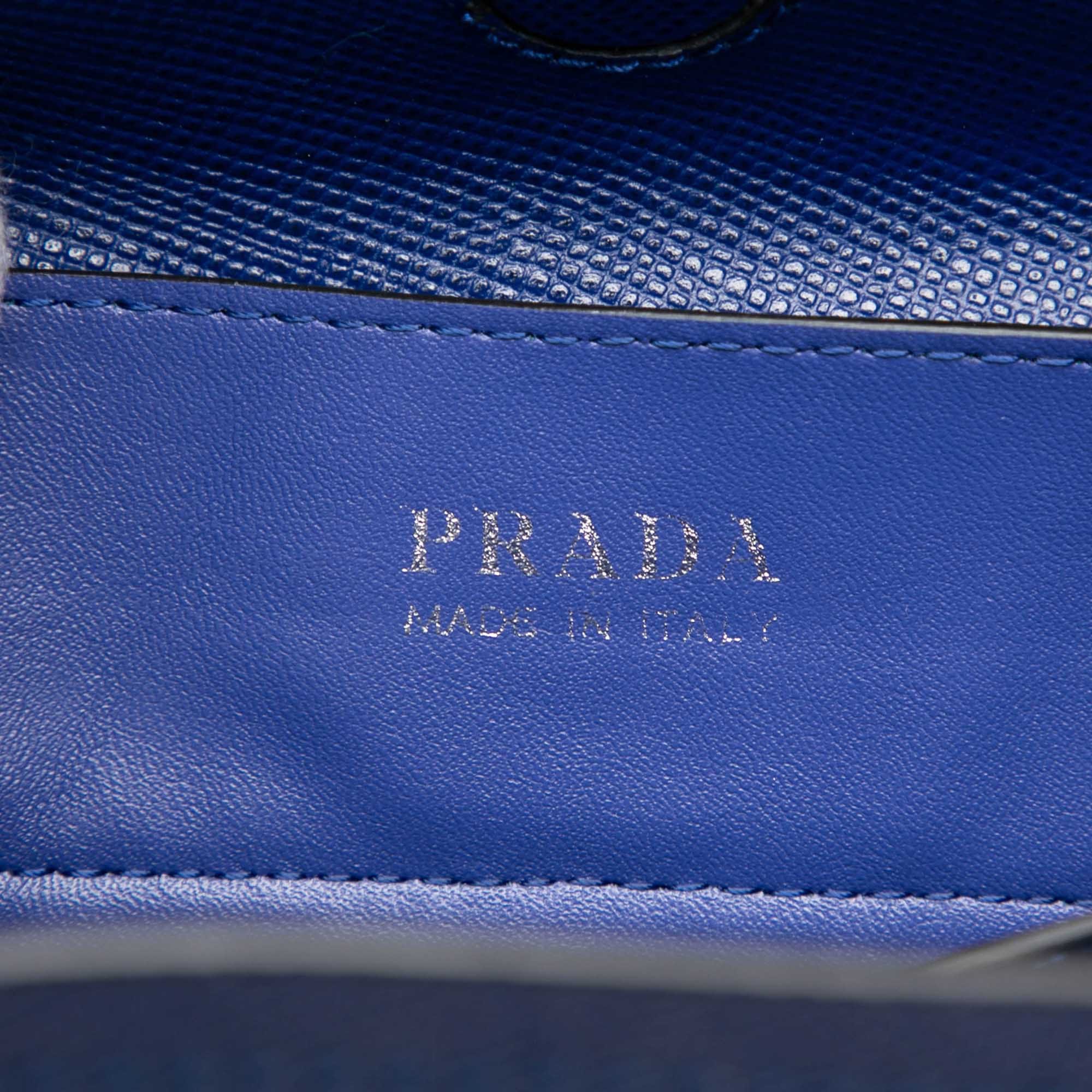 Prada Medium Saffiano Cuir Double Handle Satchel