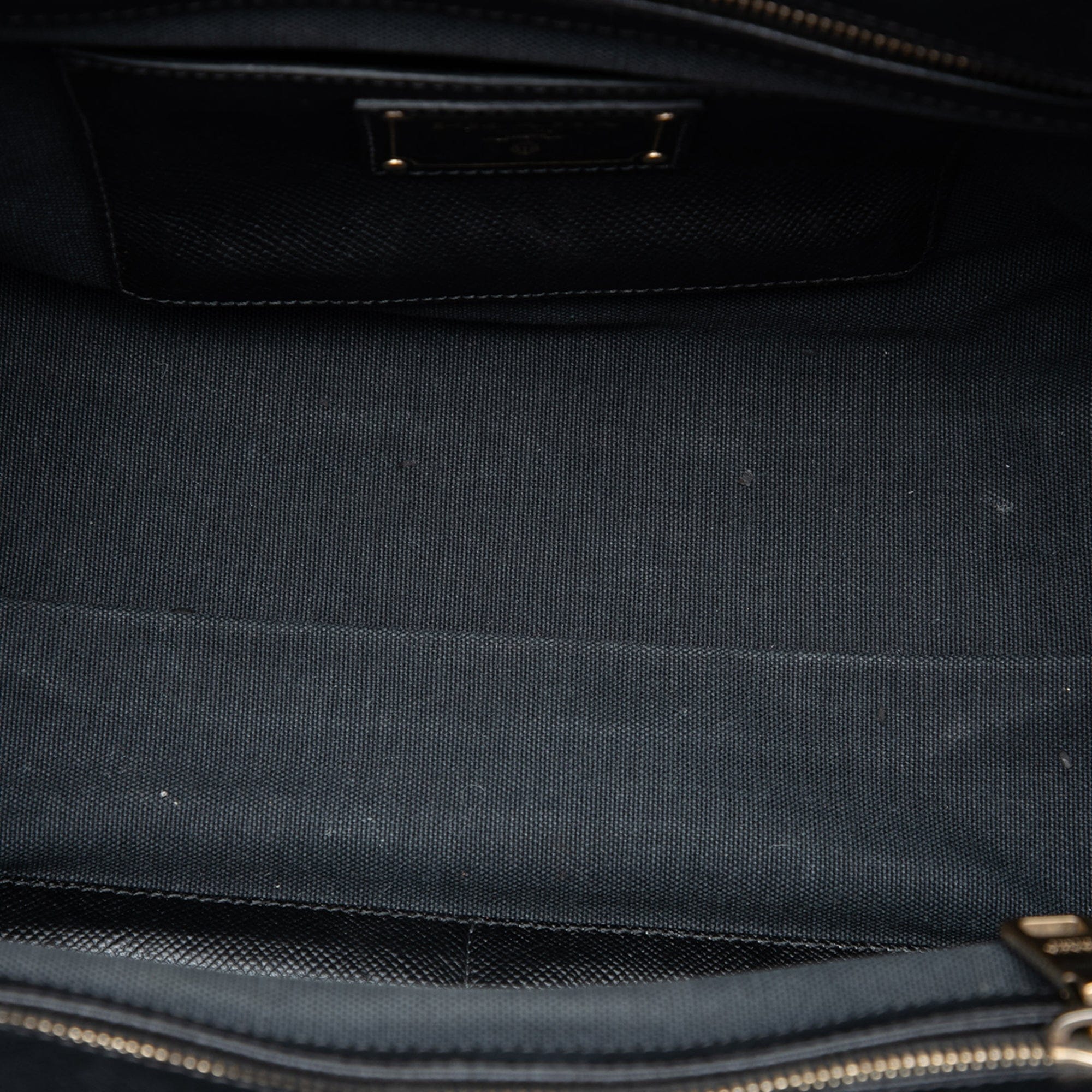 Prada Bicolor Saffiano Cuir Trimmed Canvas Satchel