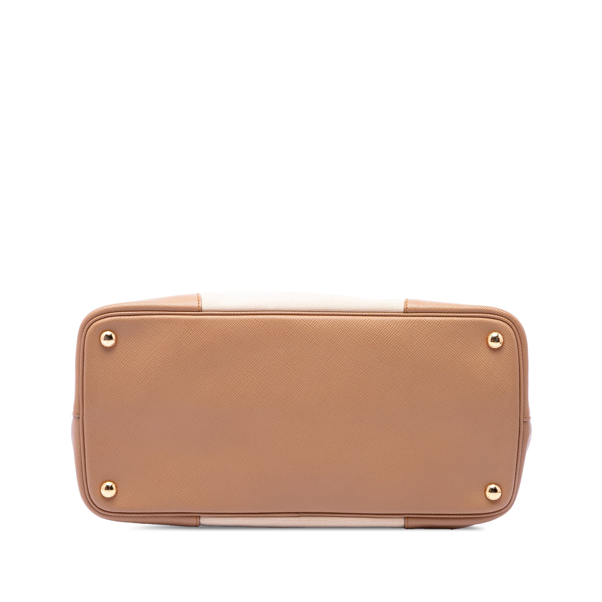 Prada Medium Canvas and Saffiano Cuir Double Satchel