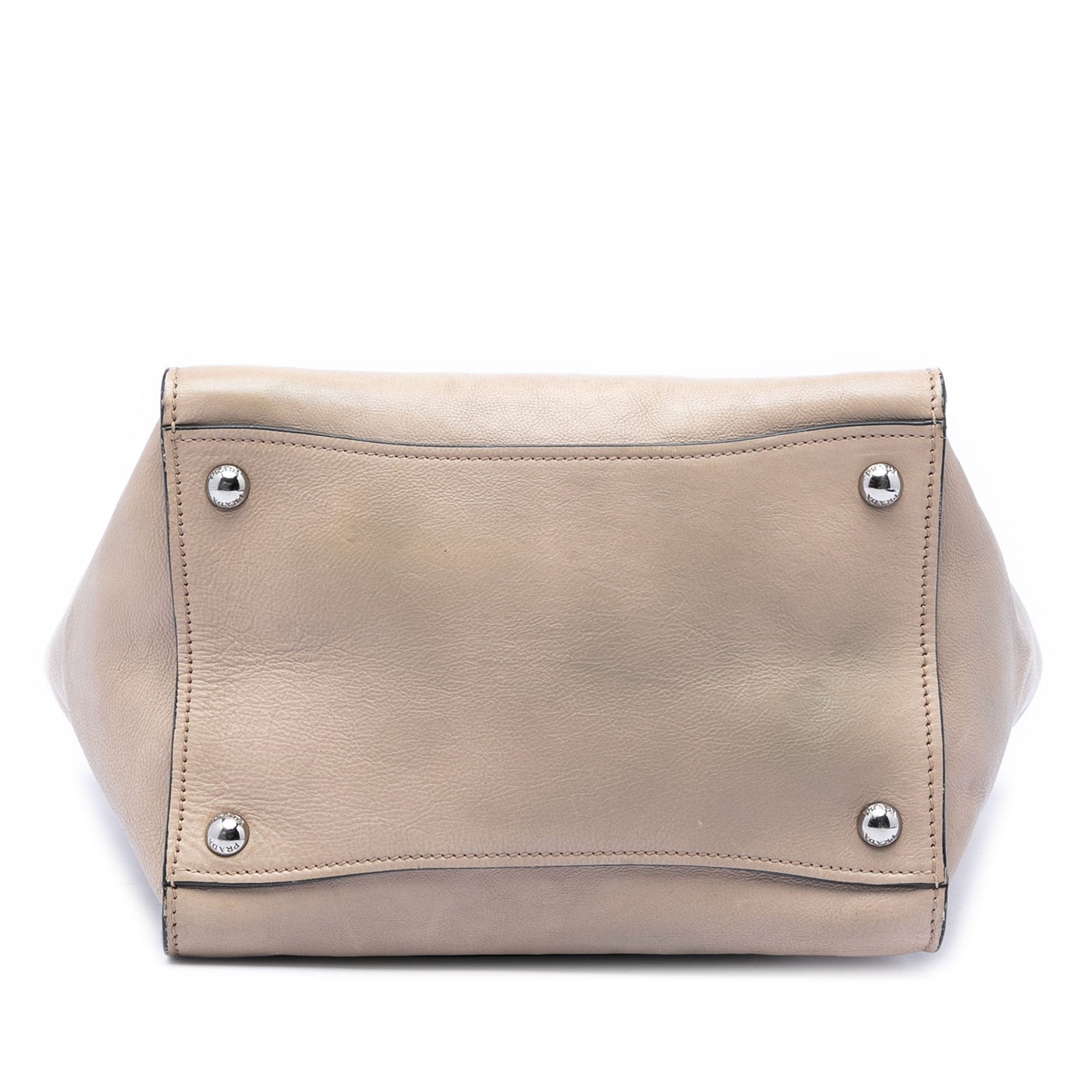Prada Small Glace Calf Twin Pocket Satchel
