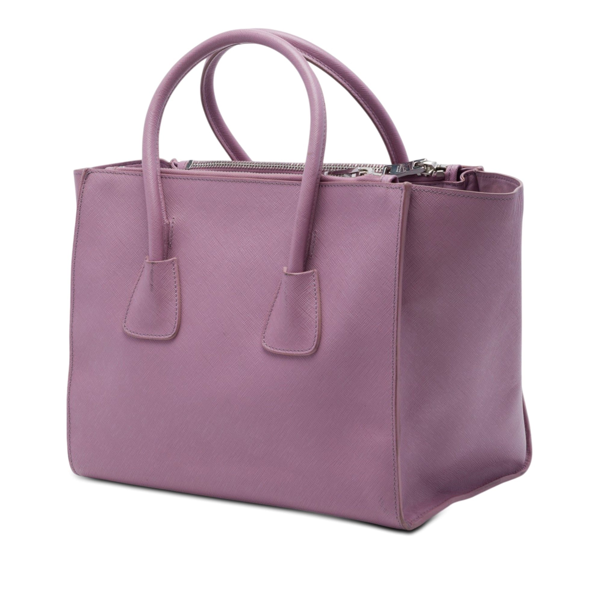 Prada Medium Saffiano Twin Pocket Satchel