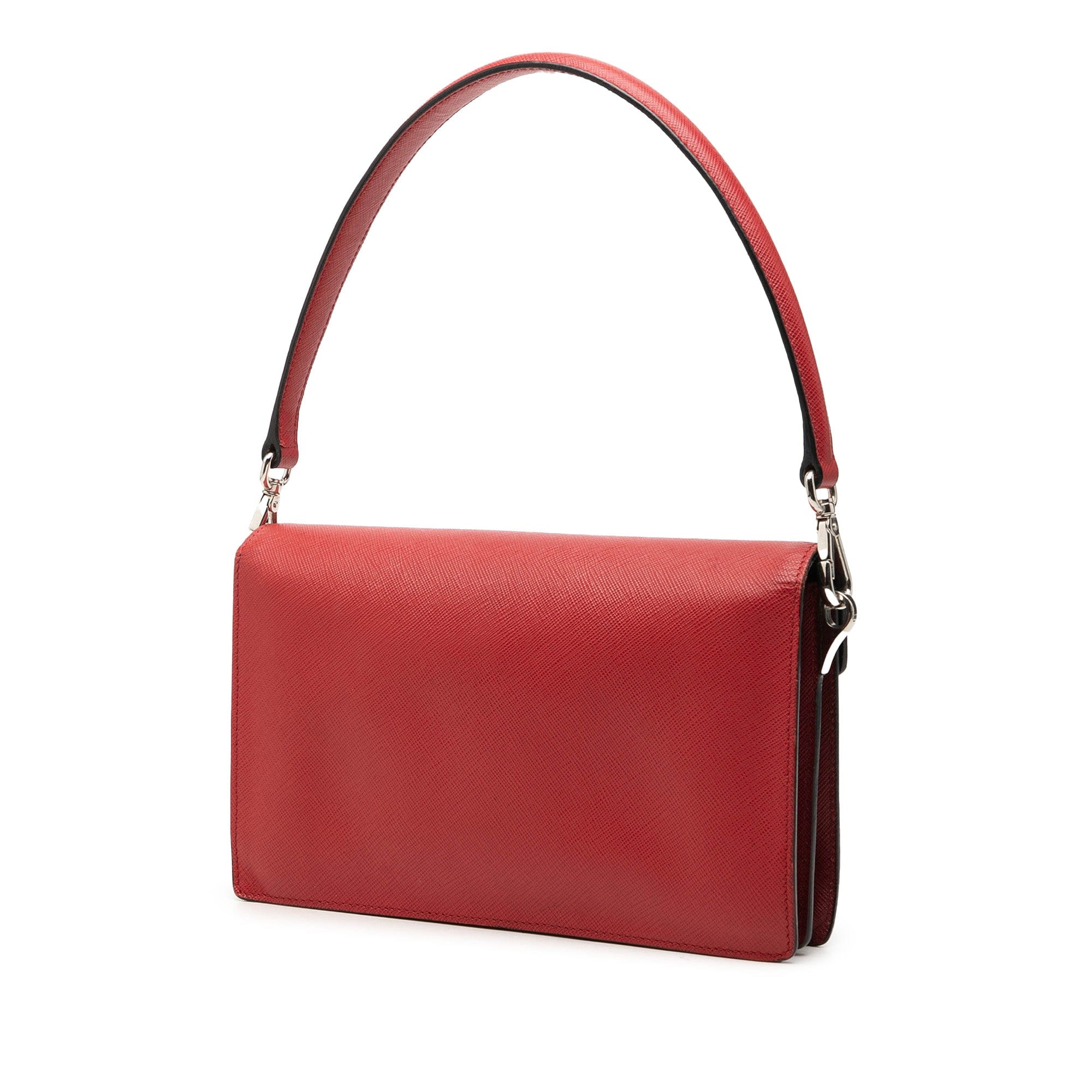 Prada Mini Saffiano Lux Sound Lock Satchel