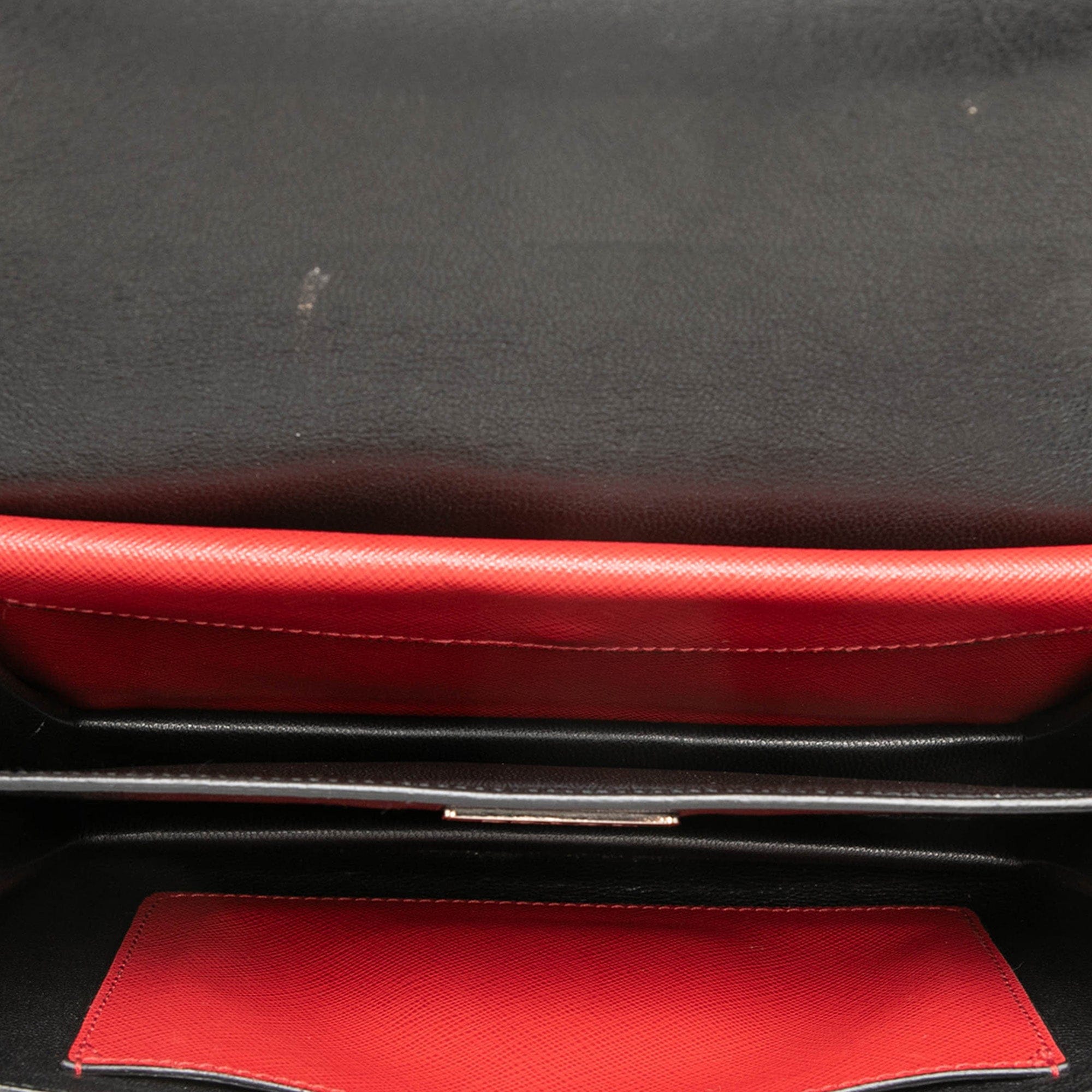 Prada Mini Saffiano Lux Sound Lock Satchel