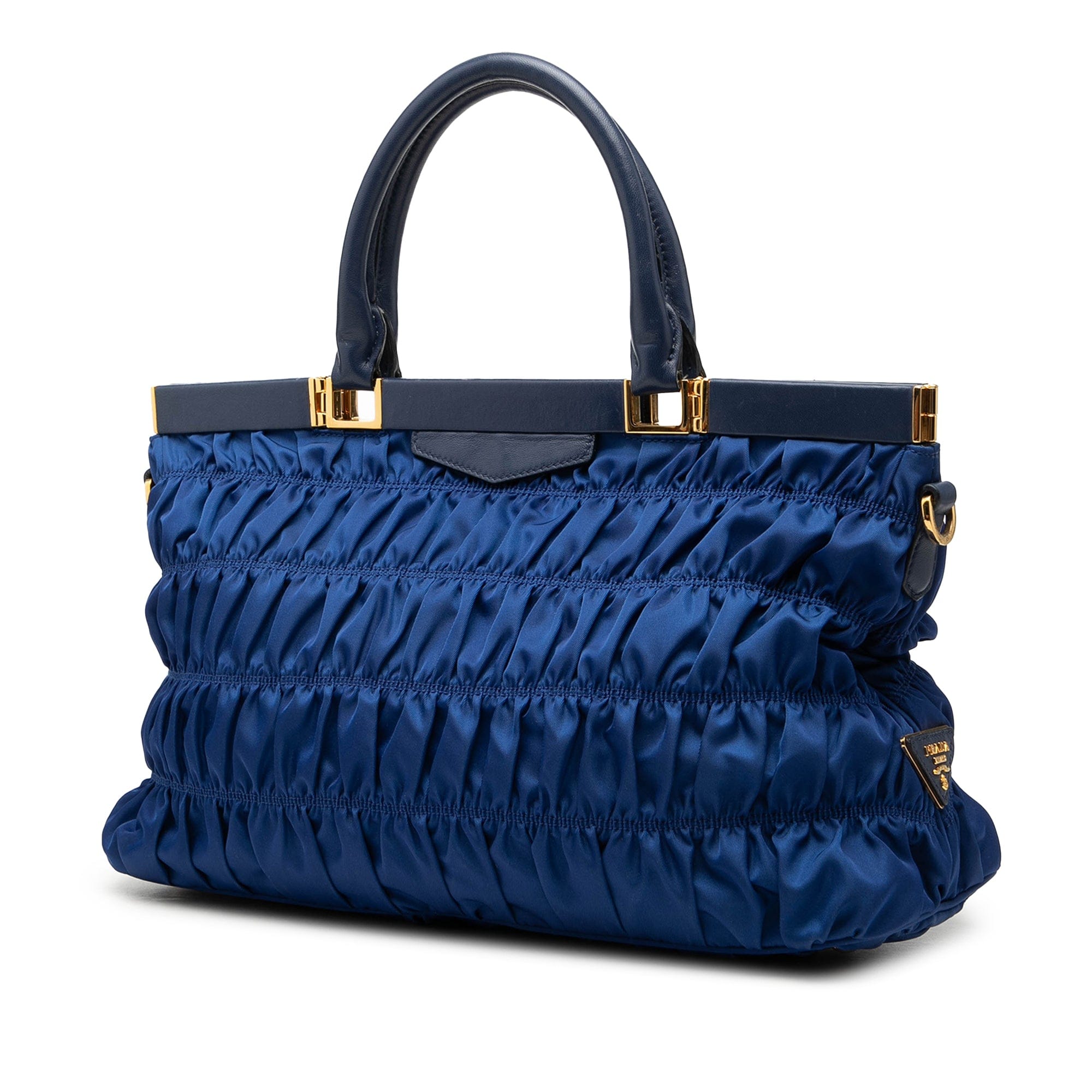 Prada Tessuto Gaufre Frame Satchel