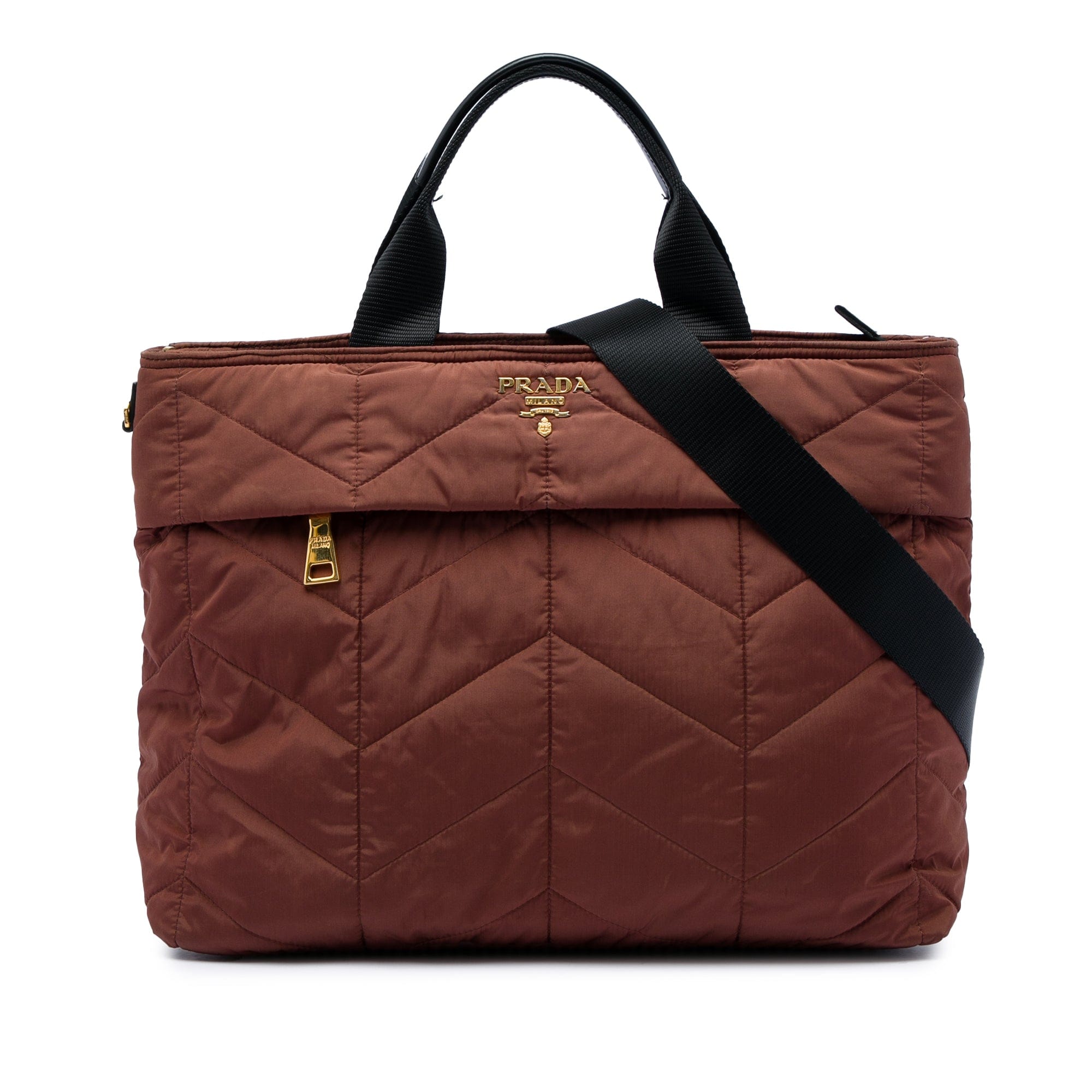 Prada Impuntu Tessuto Satchel