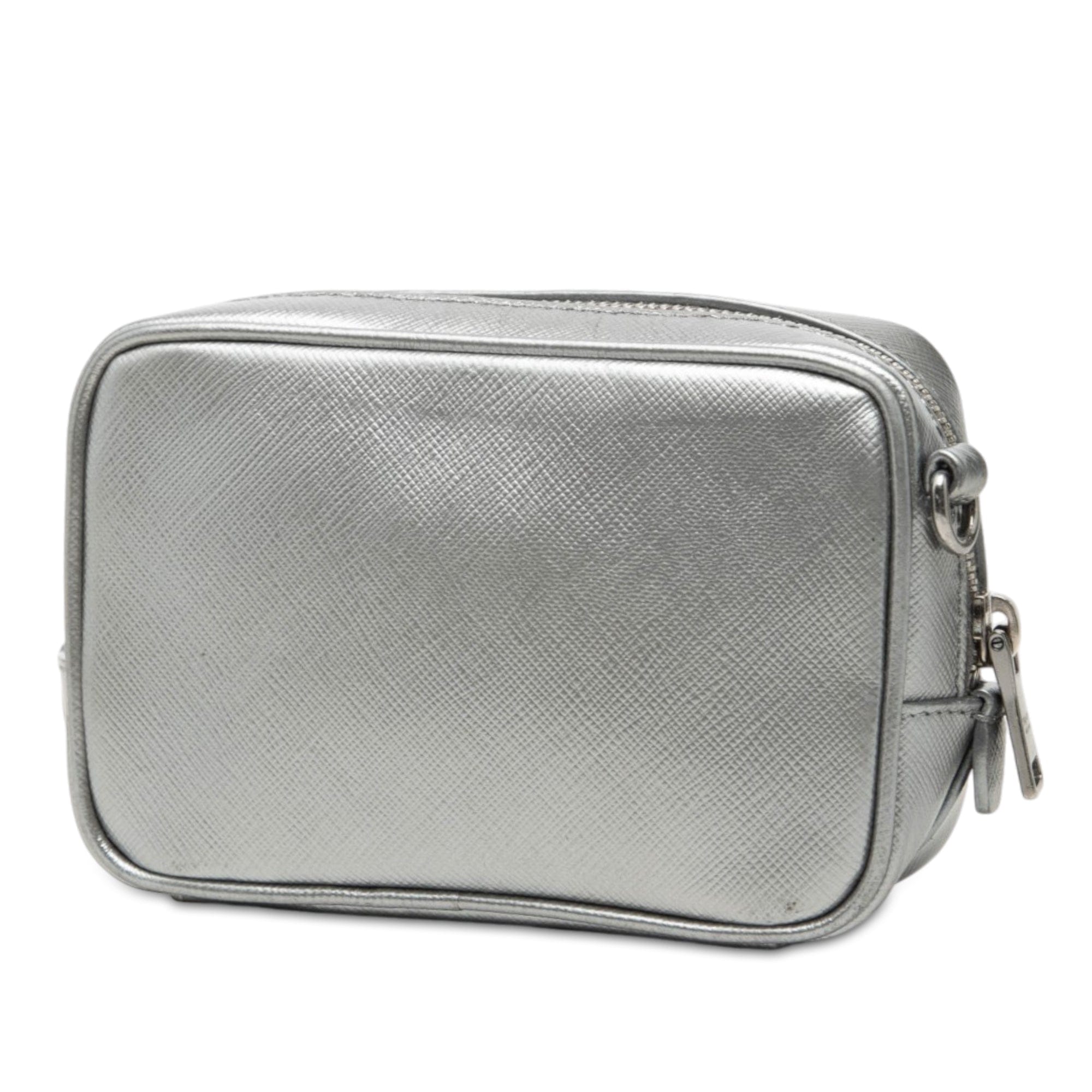 Prada Mini Metallic Saffiano Lux Camera Bag