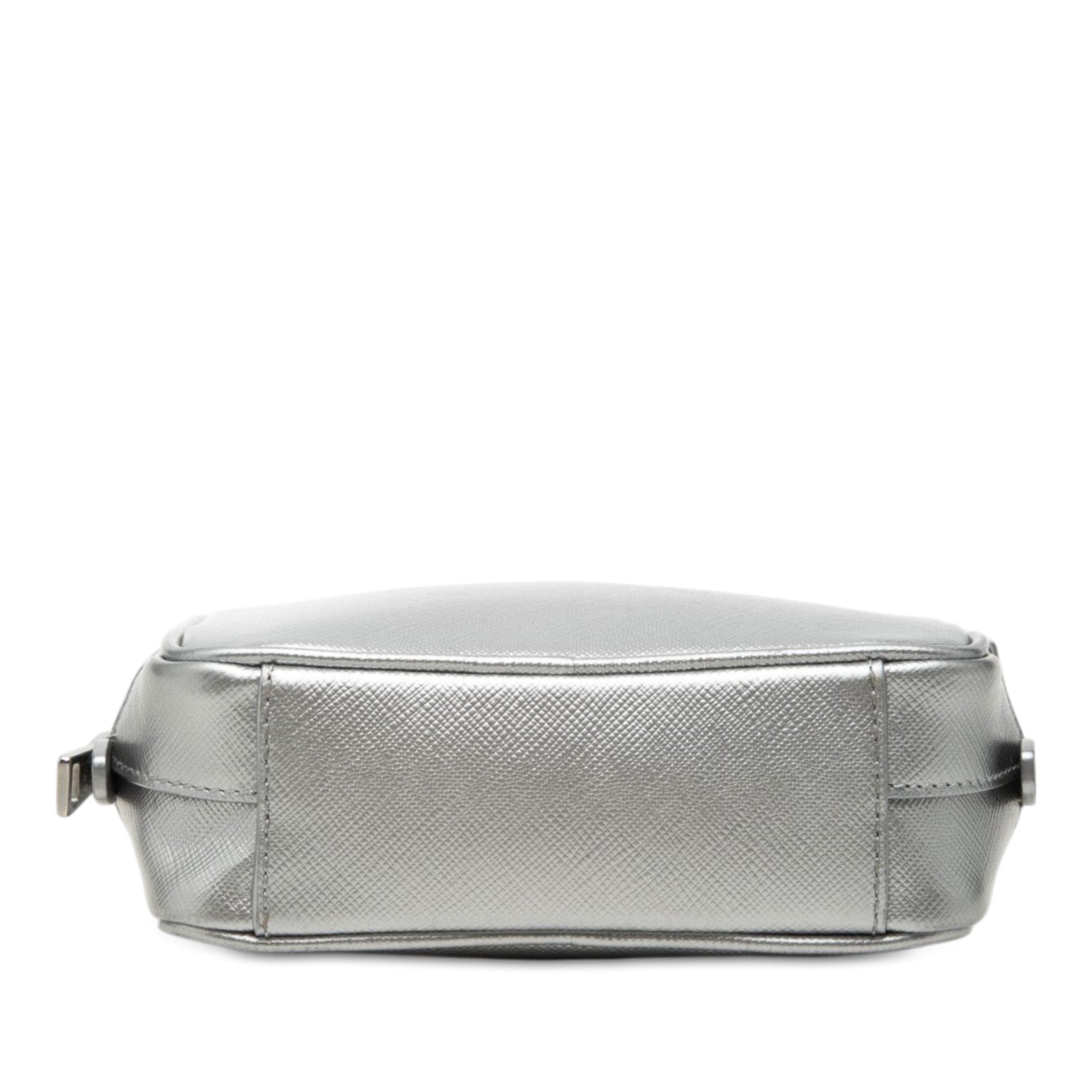 Prada Mini Metallic Saffiano Lux Camera Bag