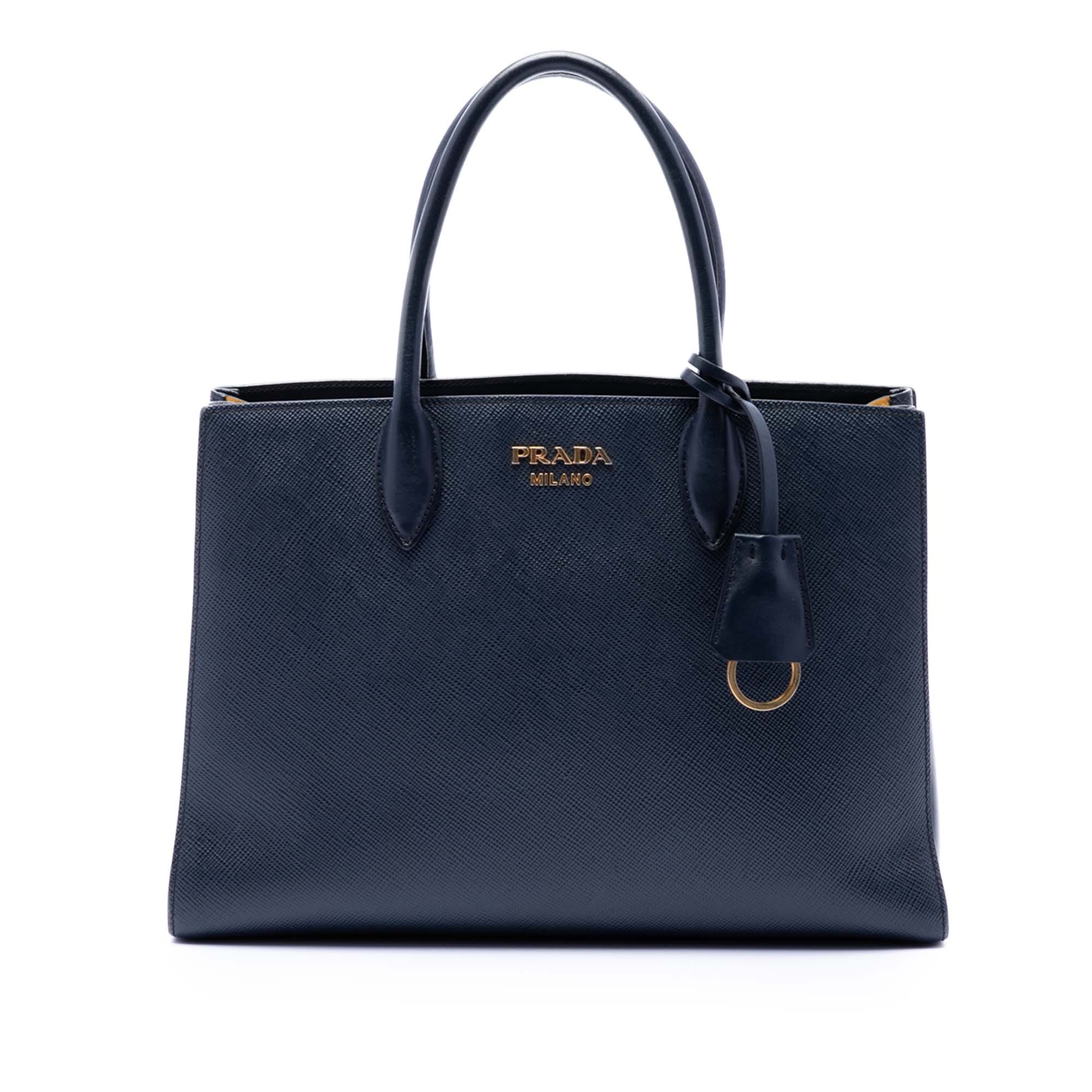 Prada Medium Saffiano Bibliotheque Satchel