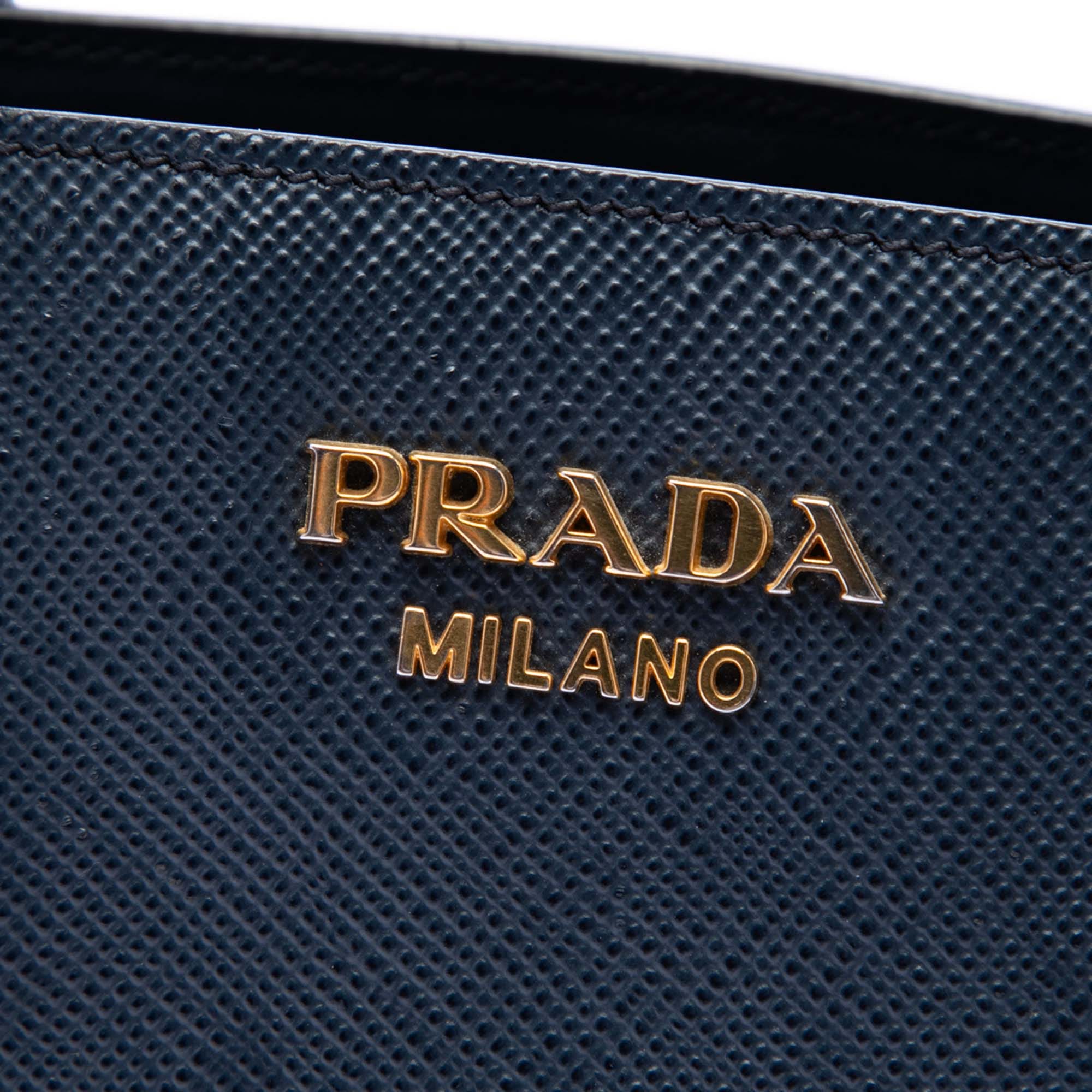 Prada Medium Saffiano Bibliotheque Satchel