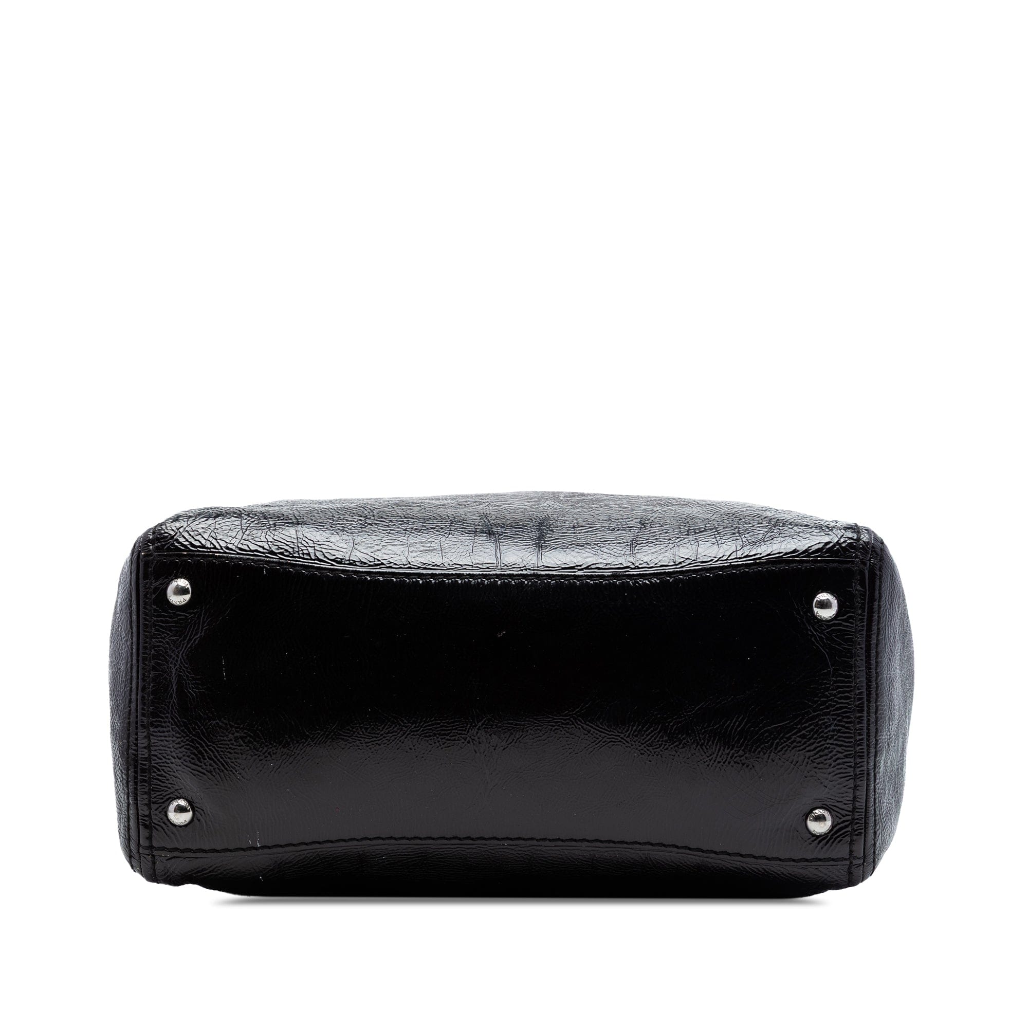 Prada Sfumato Vernice Naplak Frame Satchel