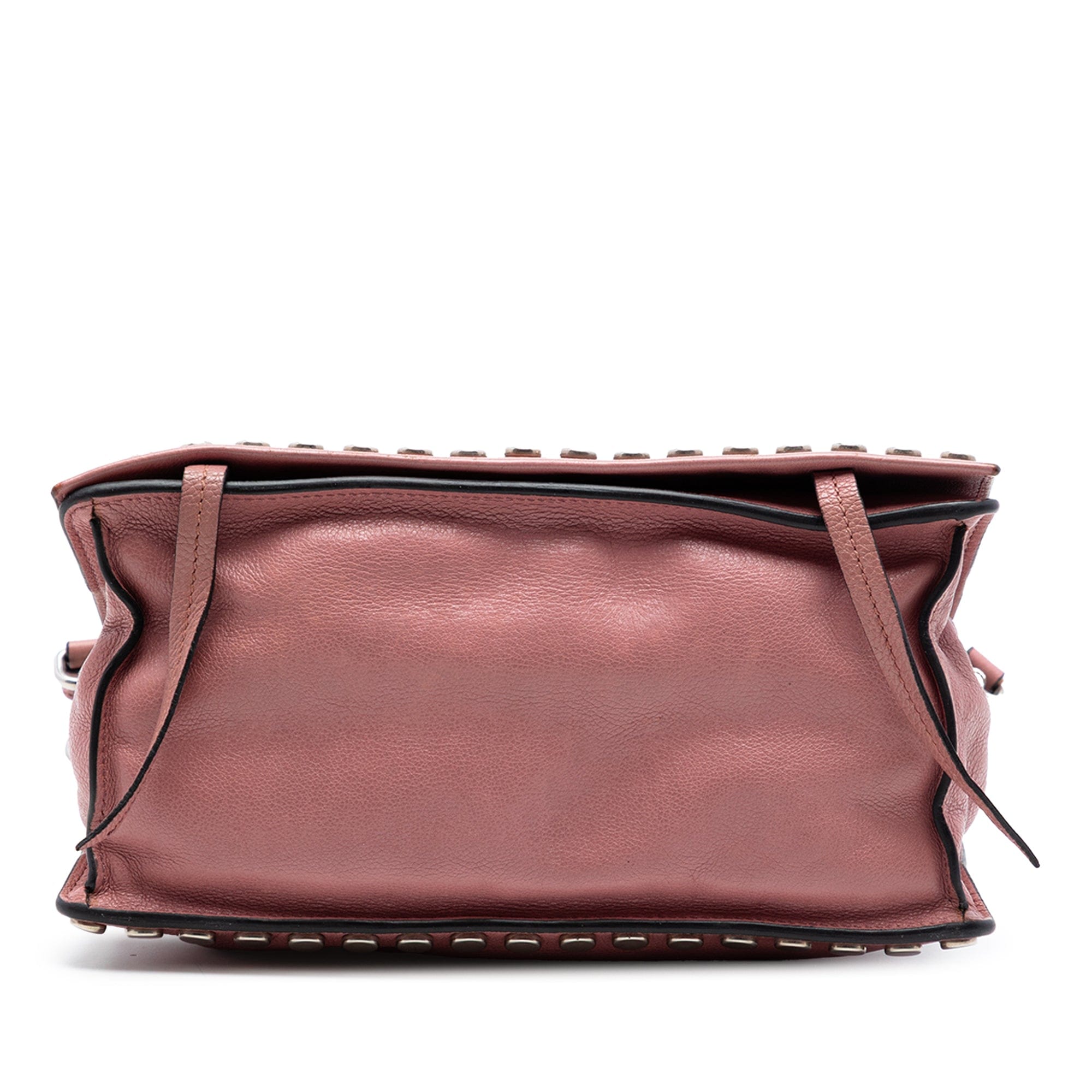 Prada Glace Calfskin Studded Etiquette Flap
