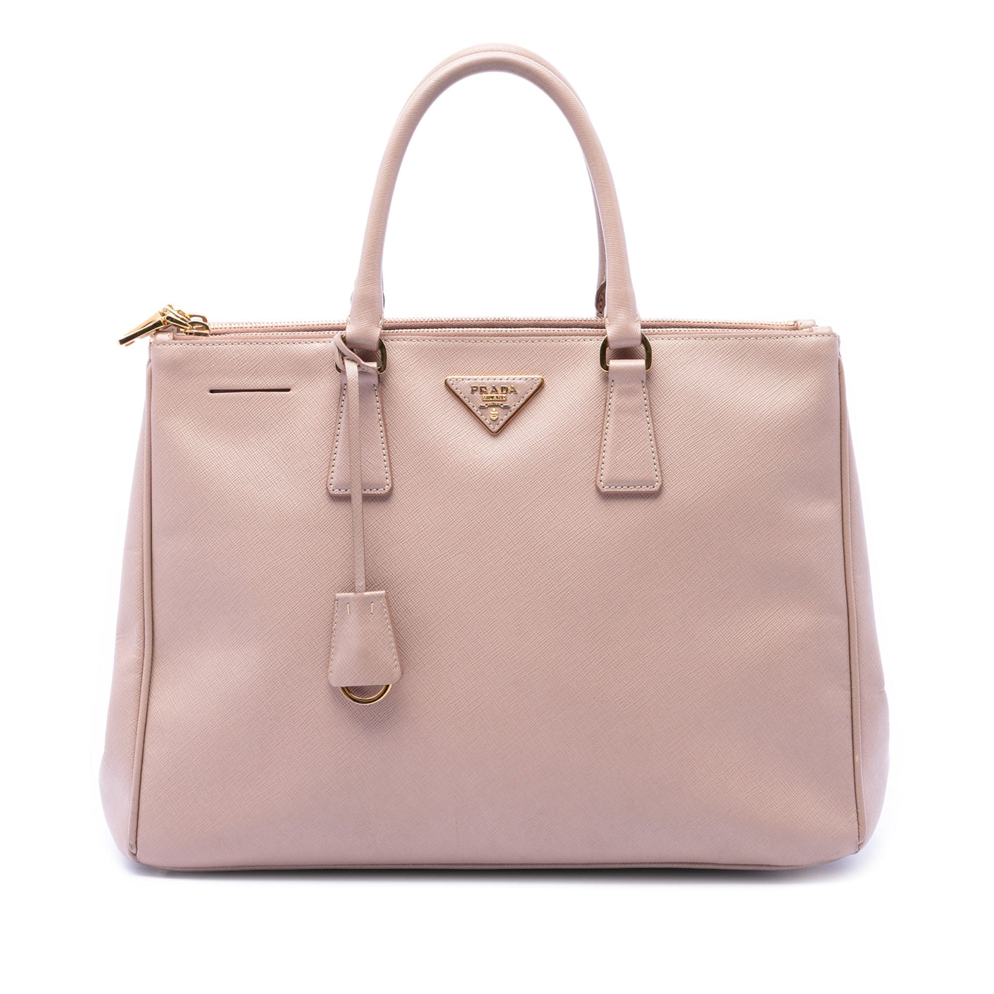 Prada Large Saffiano Lux Galleria Double Zip Satchel