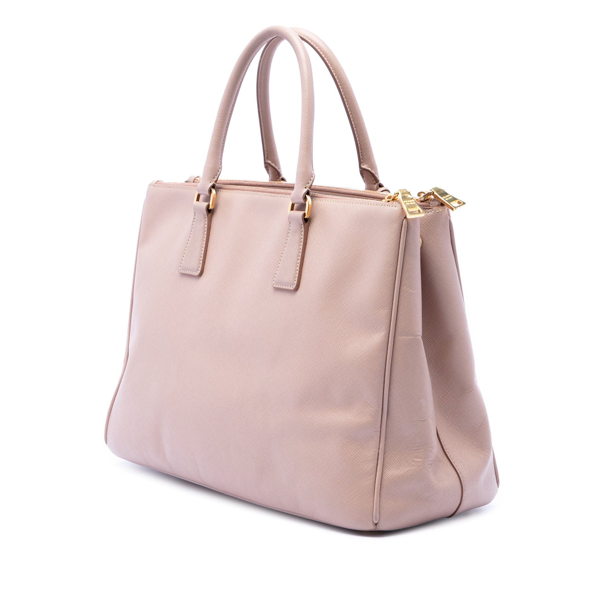 Prada Large Saffiano Lux Galleria Double Zip Satchel