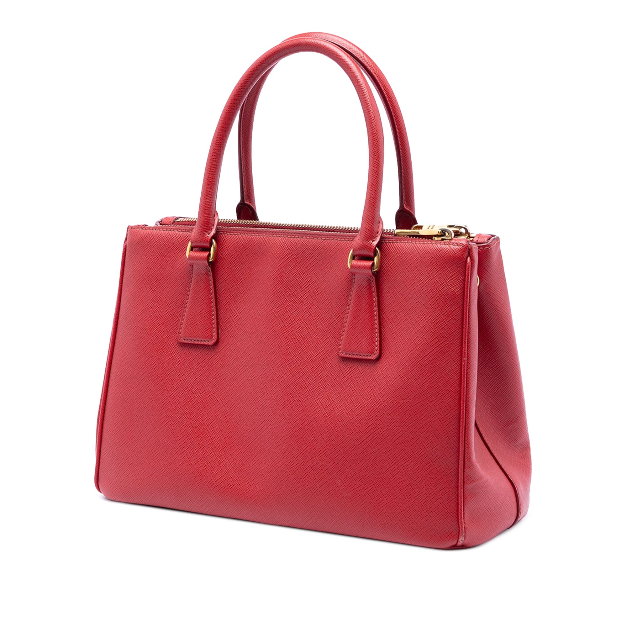 Prada Medium Saffiano Galleria Double Zip Satchel