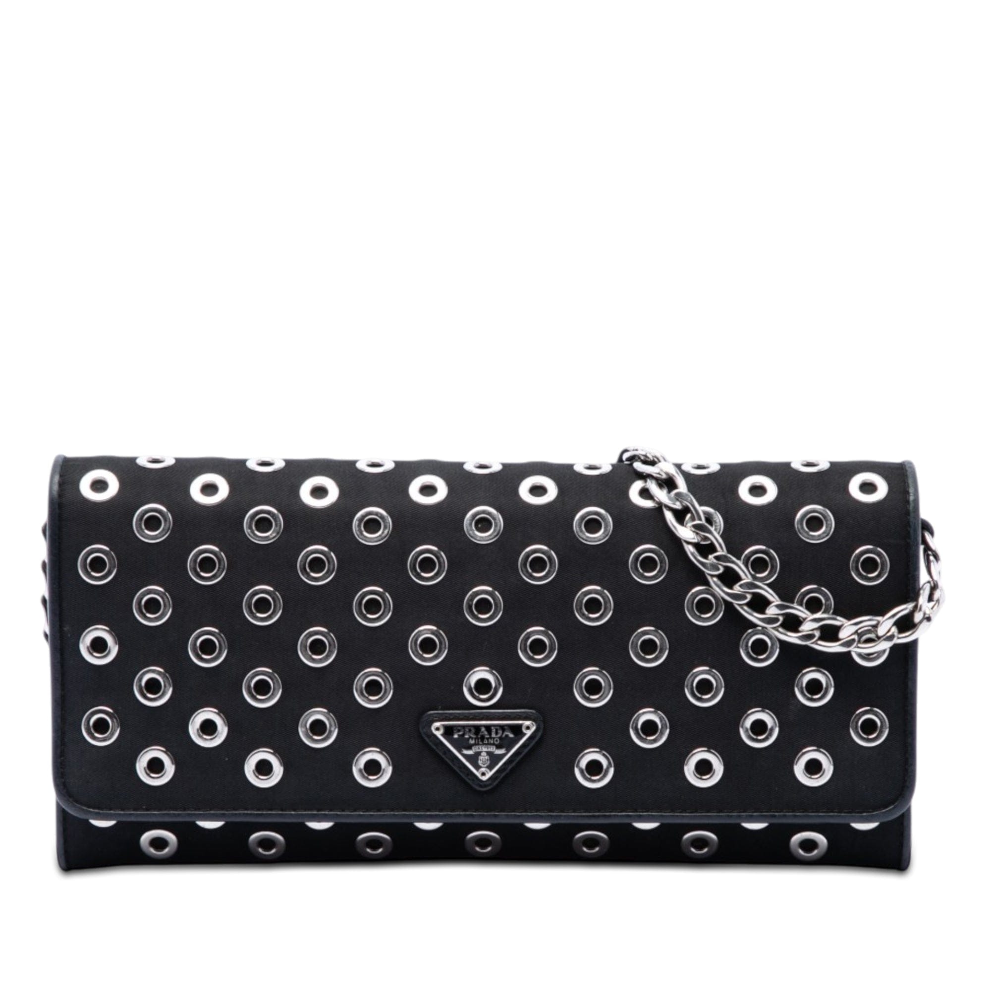 Prada Tessuto Grommet Wallet On Chain