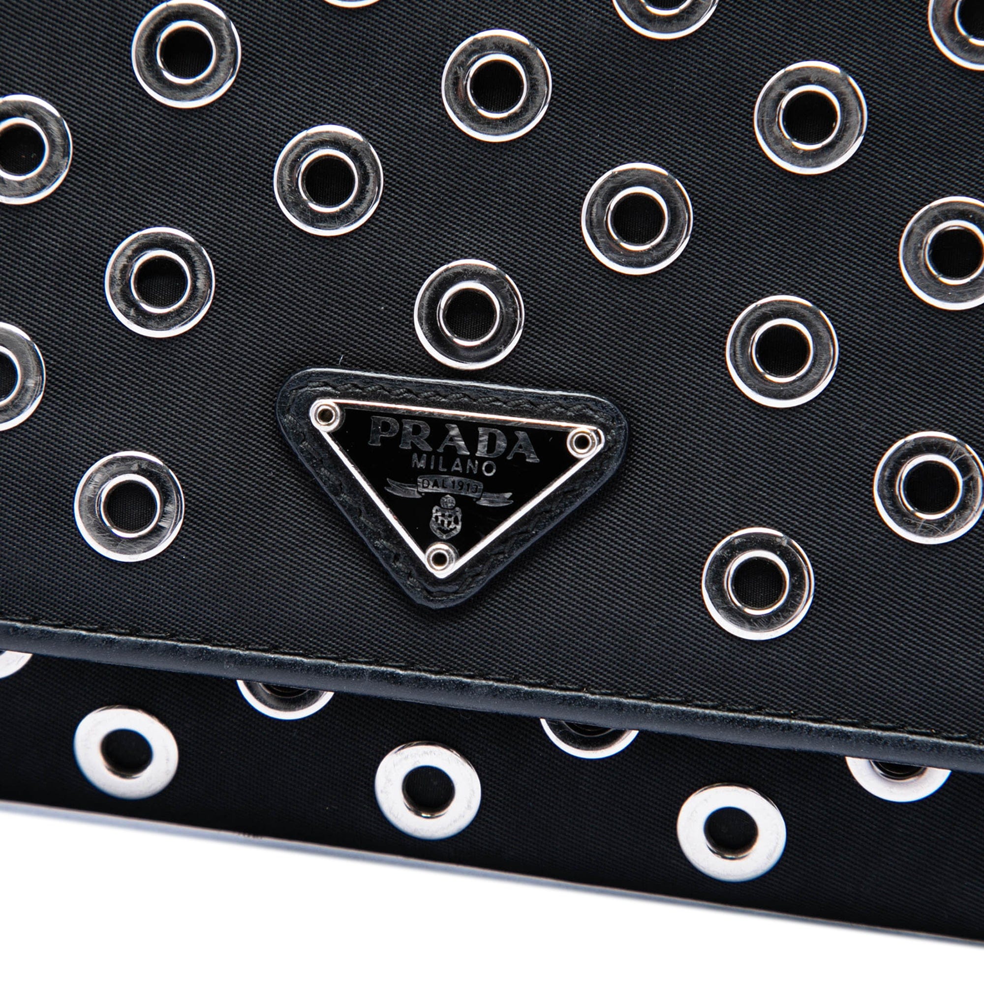 Prada Tessuto Grommet Wallet On Chain