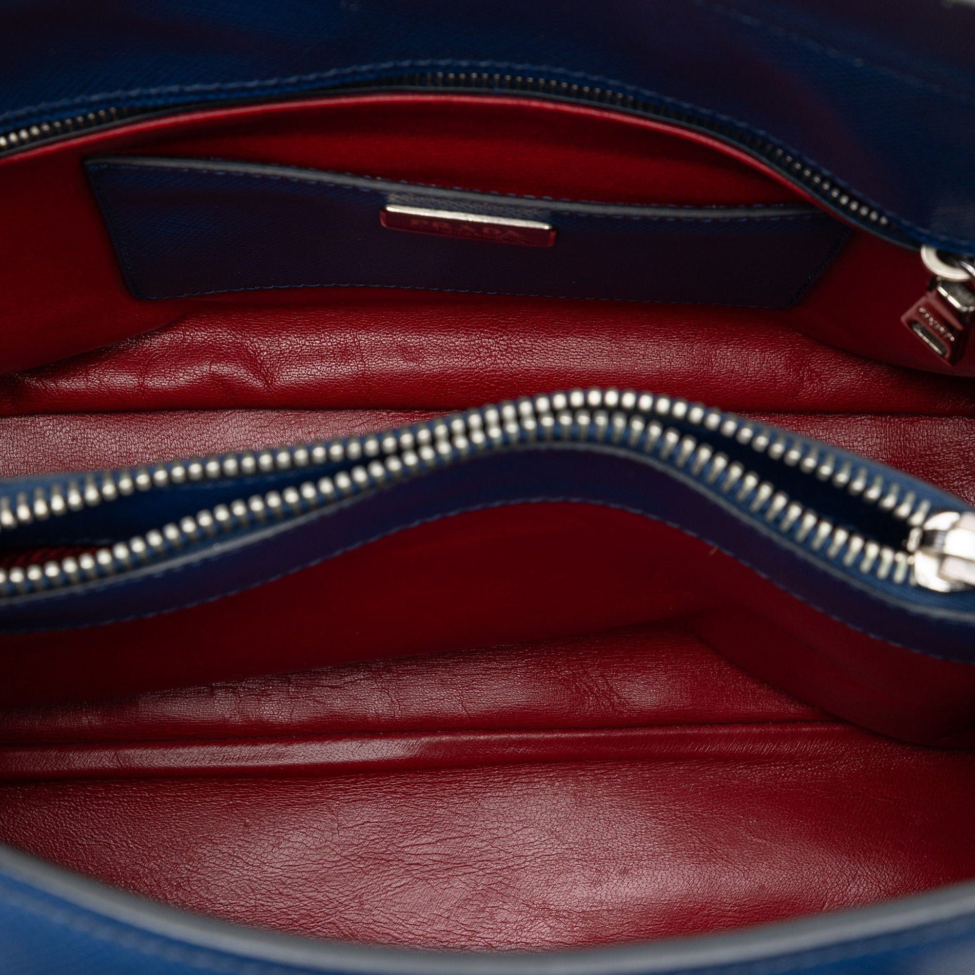 Prada Saffiano Cuir Turnlock Twin Satchel