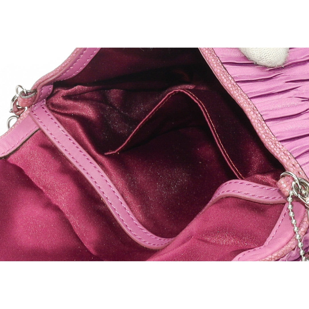 Coach Madison Pink Pleated Cross Body Bag