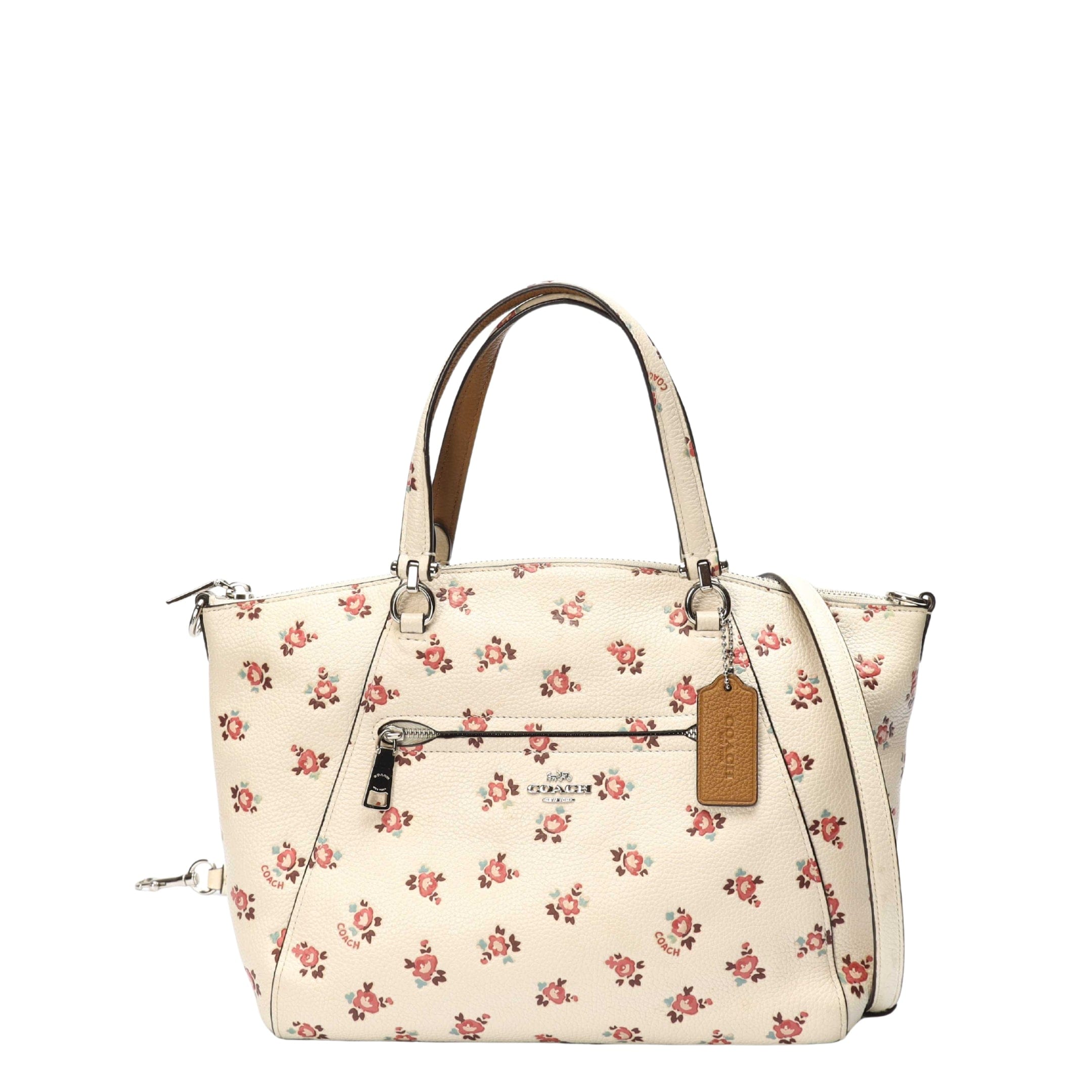 Coach Prairie Rose Print Satchel Cross Body Bag