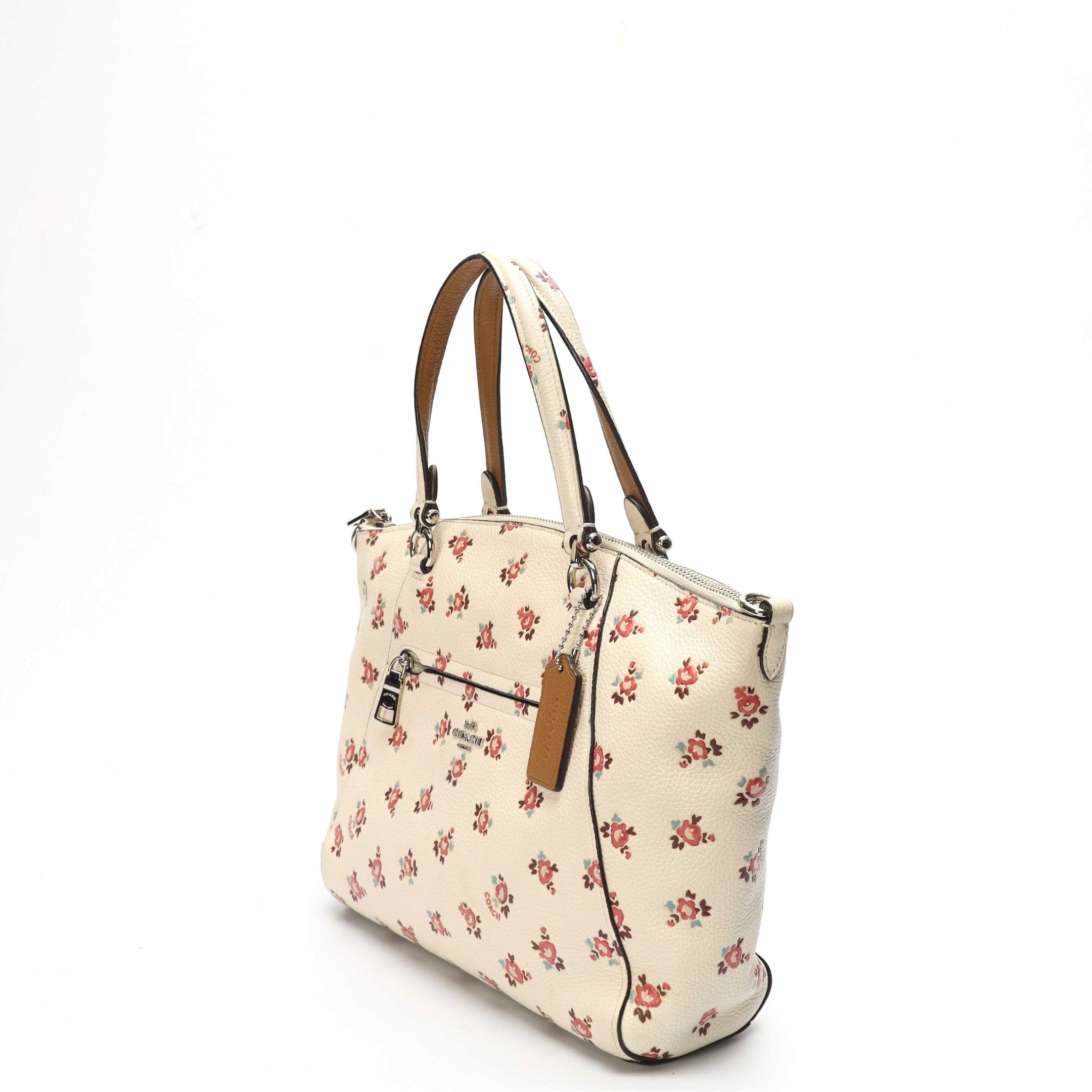 Coach Prairie Rose Print Satchel Cross Body Bag