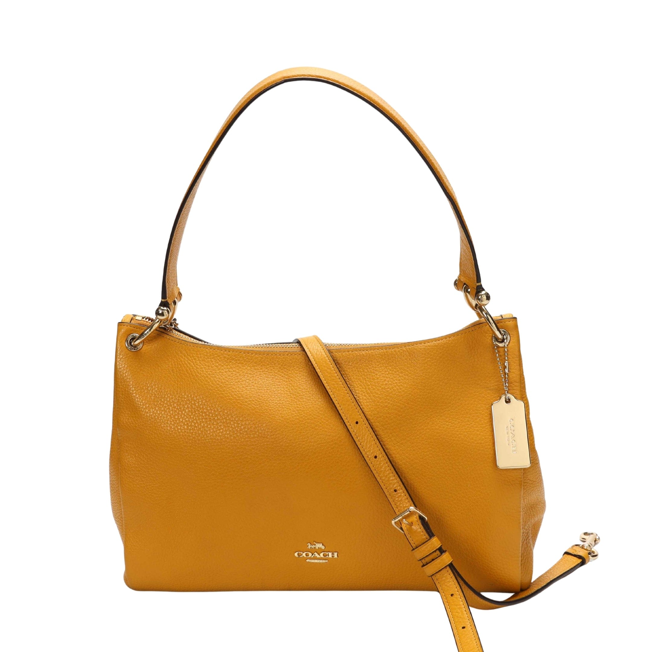 Coach Mia Yellow Satchel Cross Body Bag