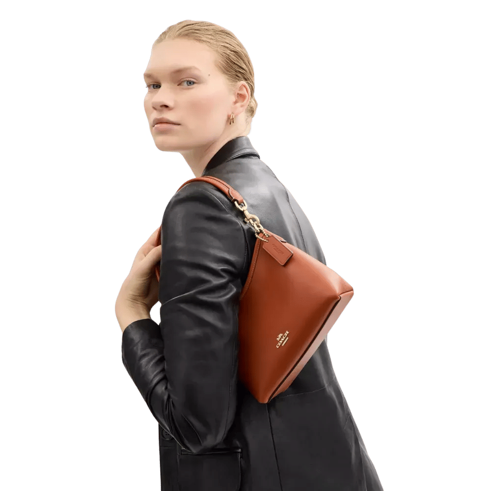 Coach Laurel Small Shoulder Bag Smooth Leather Tan