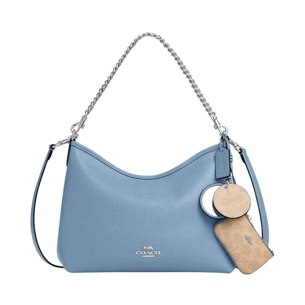 Coach Laurel Shoulder Bag With Mirror Charm And Pouch Pool