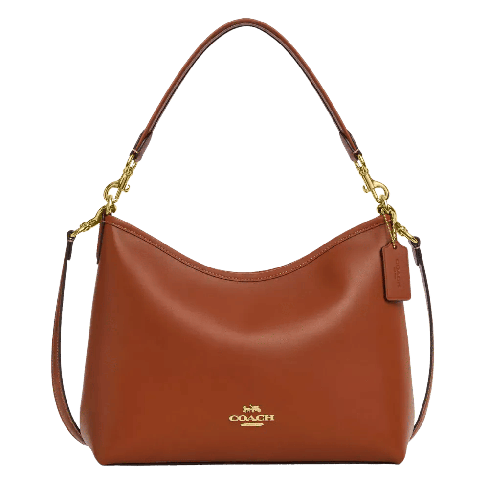 Coach Laurel Shoulder Bag Smooth leather Tan