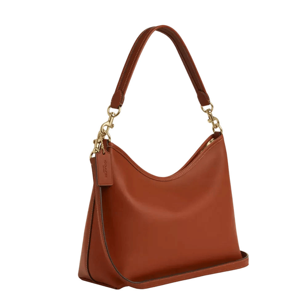 Coach Laurel Shoulder Bag Smooth leather Tan