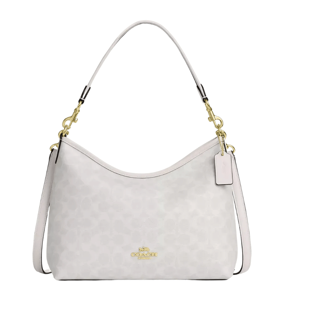 Coach Laurel Shoulder Bag In Signature Canvas Chalk