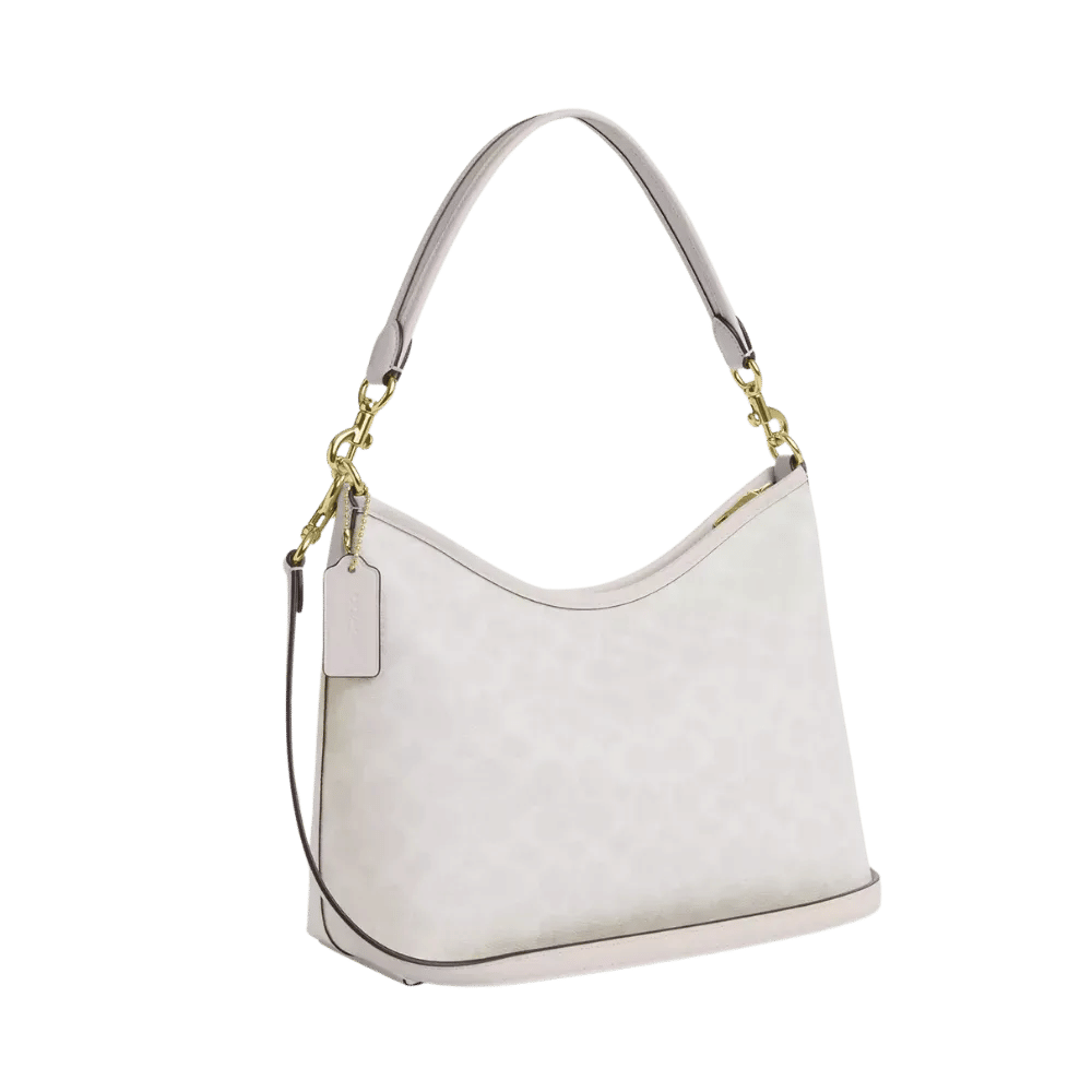 Coach Laurel Shoulder Bag In Signature Canvas Chalk