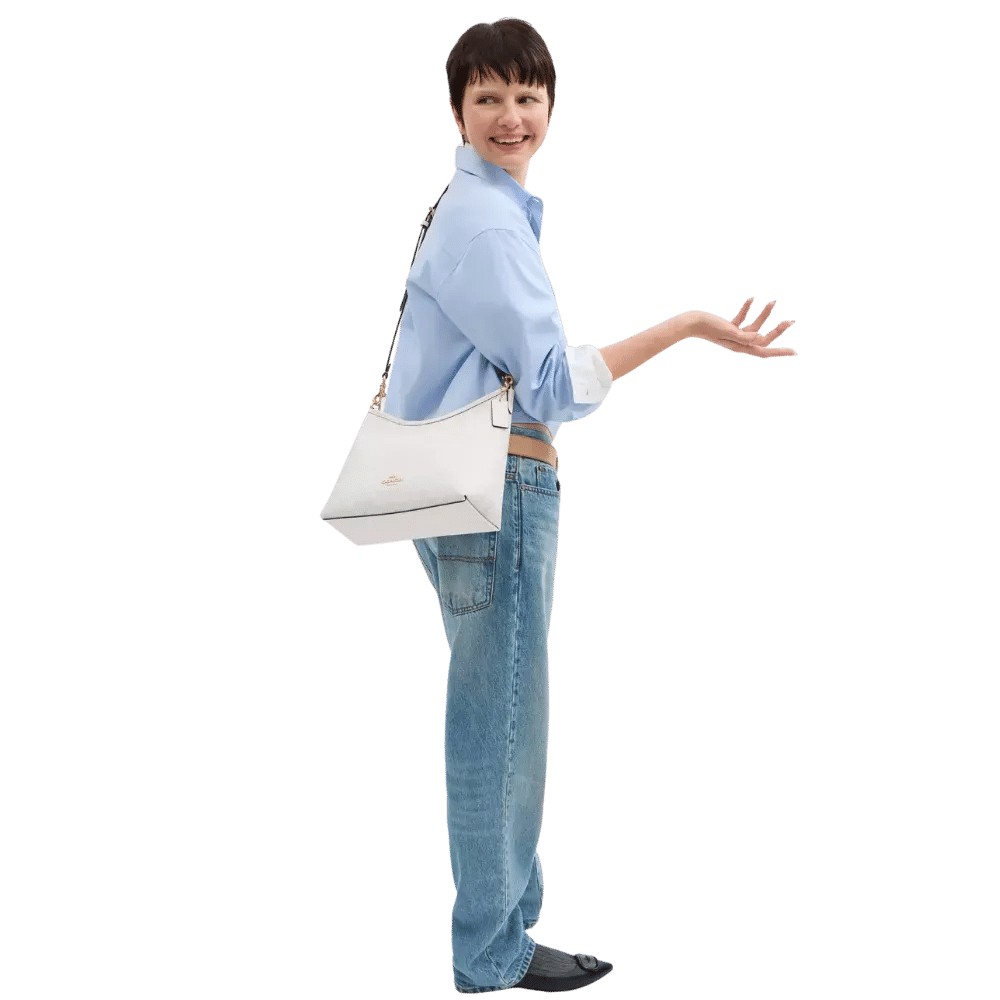 Coach Laurel Shoulder Bag In Signature Canvas Chalk