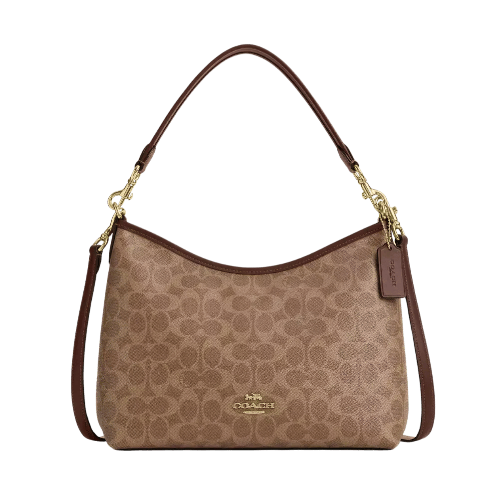 Coach Laurel Shoulder Bag In Signature Canvas Brown