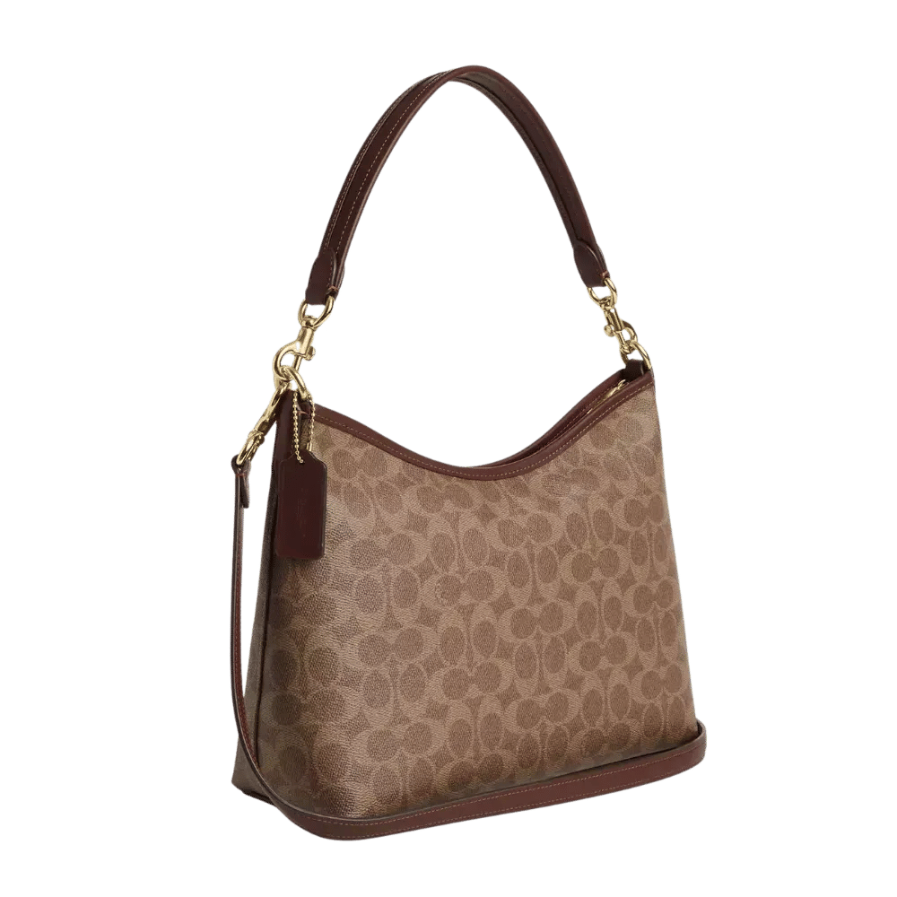 Coach Laurel Shoulder Bag In Signature Canvas Brown