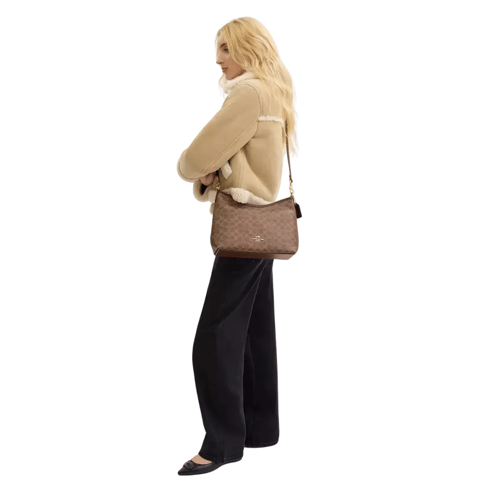 Coach Laurel Shoulder Bag In Signature Canvas Brown