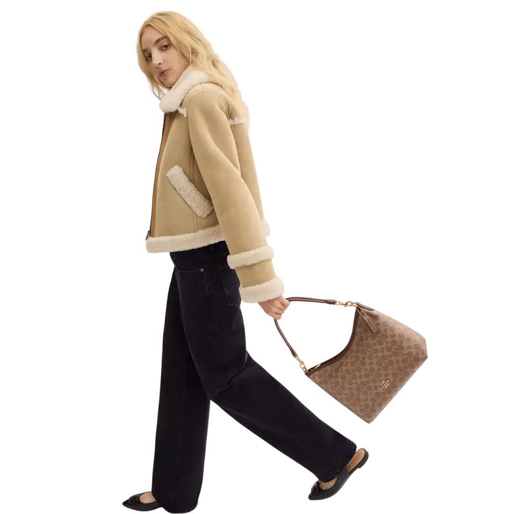 Coach Laurel Shoulder Bag In Signature Canvas Brown