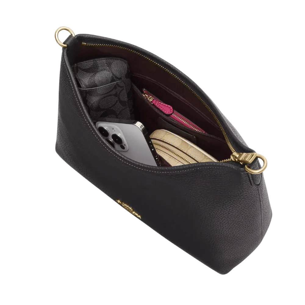 Coach Laurel Shoulder Bag In Signature Canvas Black