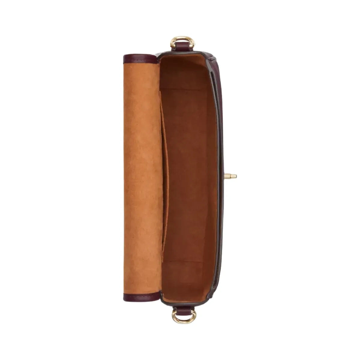 Coach Hadley Shoulder Bag in Gold Dark Wine
