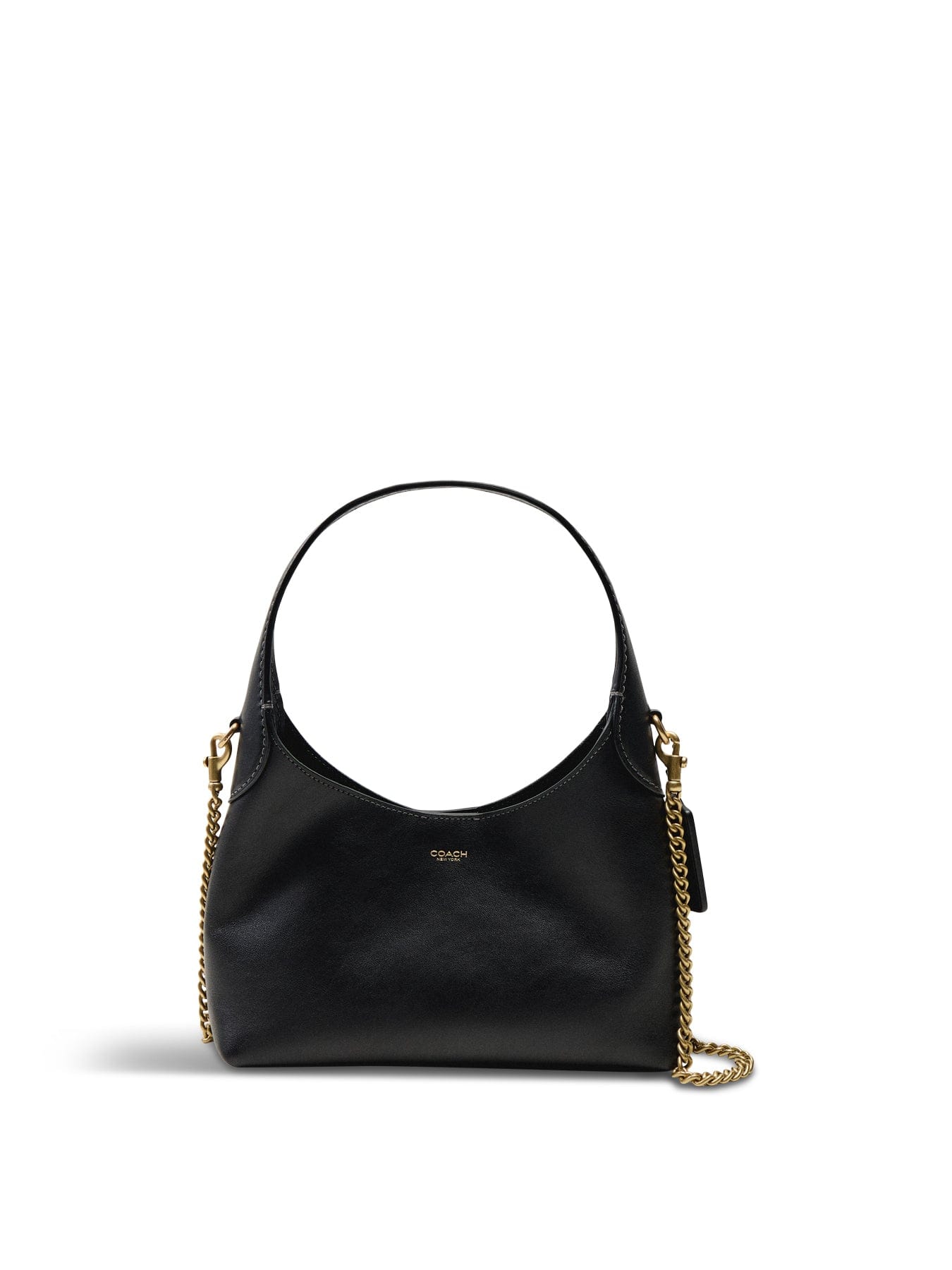 Coach Brooklyn 23 Leather Shoulder Bag Black