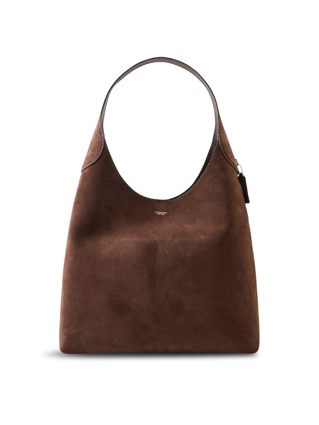 Coach Suede Brooklyn 39 Shoulder Bag Brown