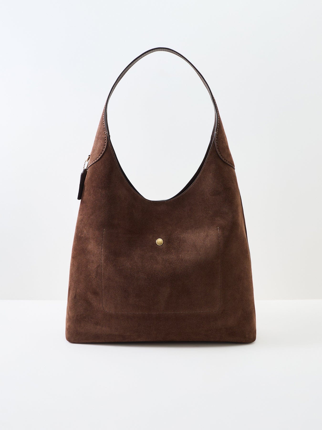 Coach Suede Brooklyn 39 Shoulder Bag Brown