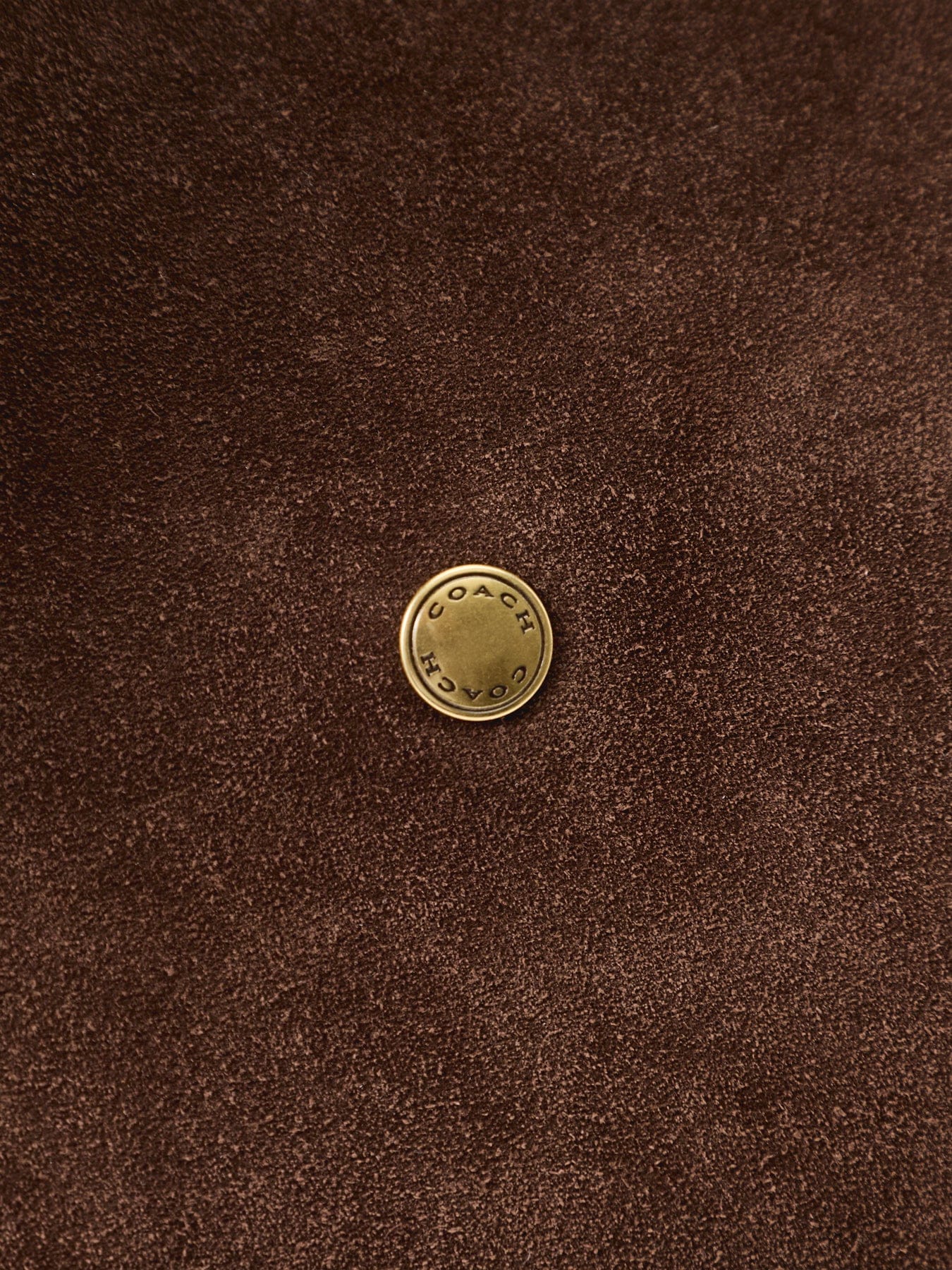 Coach Suede Brooklyn 39 Shoulder Bag Brown