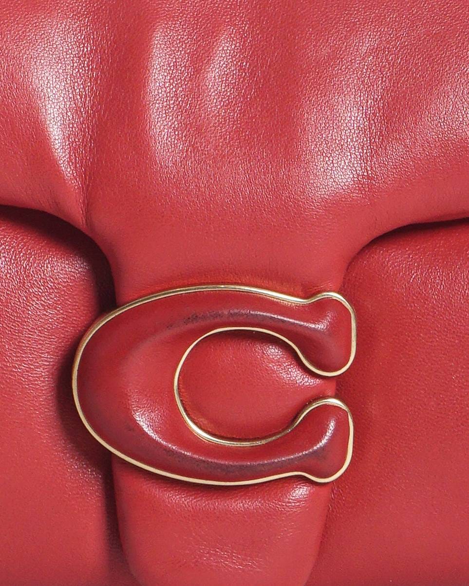 Coach Red Nappa Leather Pillow Tabby 26 Shoulder Bag