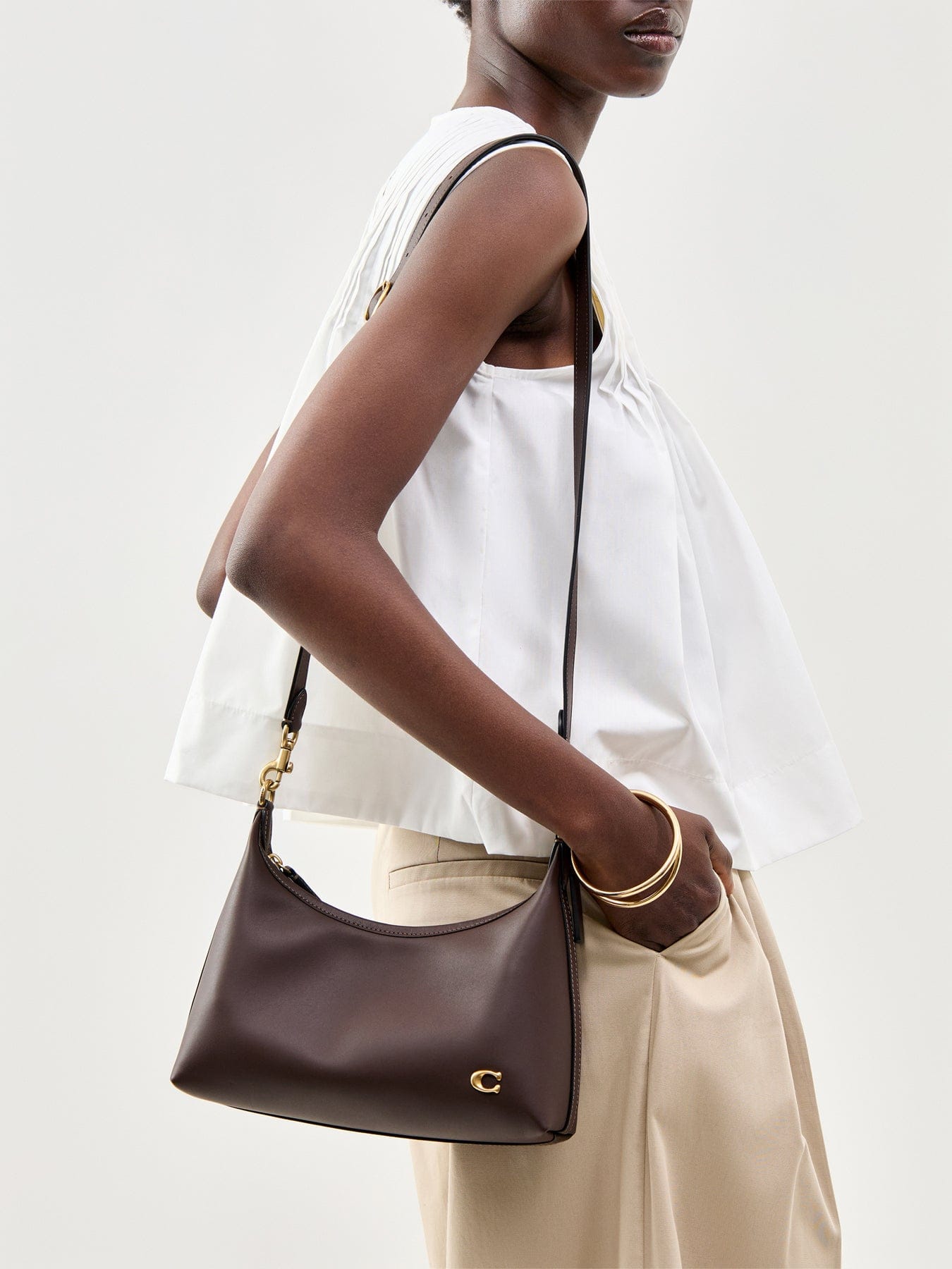 Coach Juliet 25 Glovetanned Leather Shoulder Bag Maple